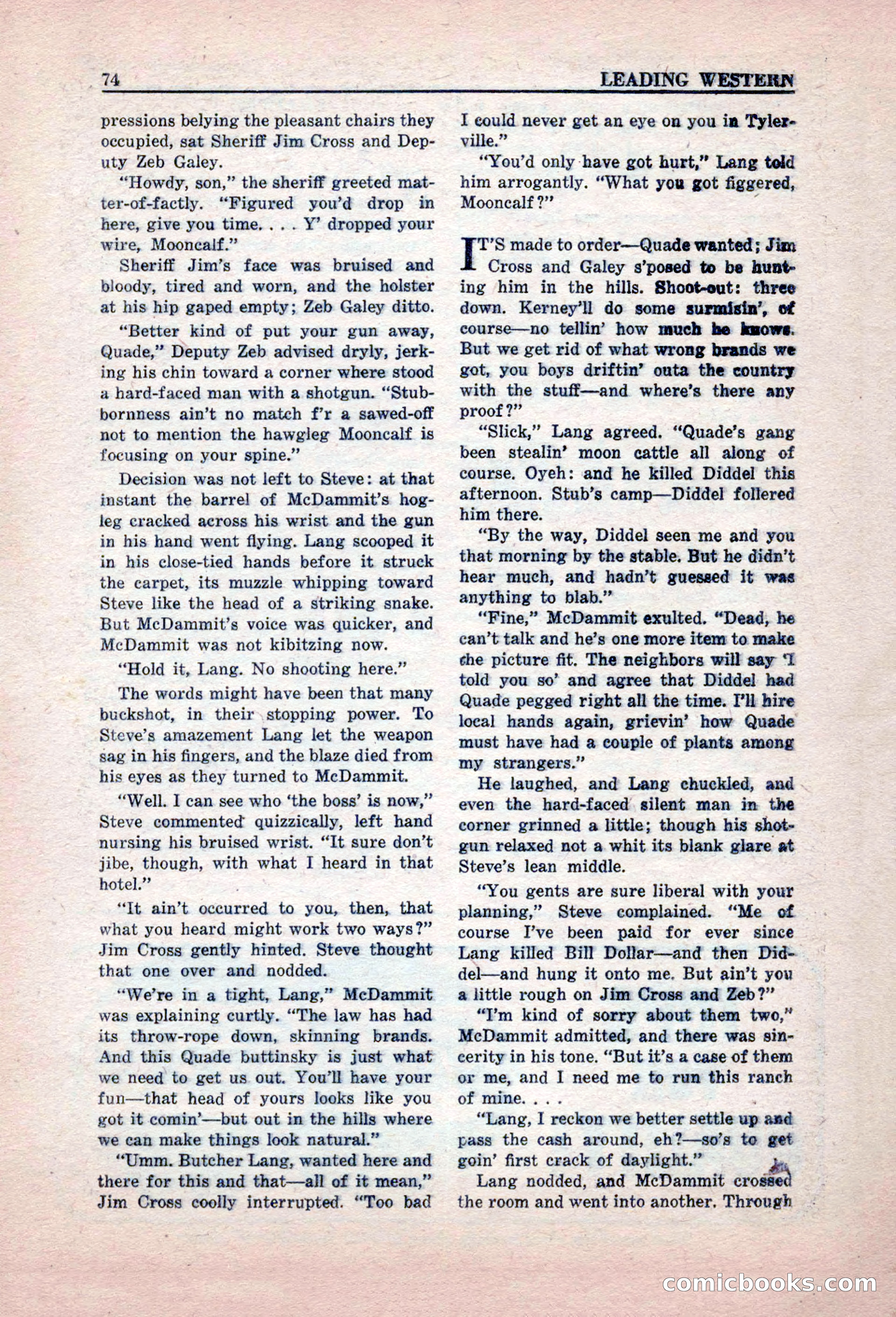 Leading Western, March 1946 — page 76 of 100