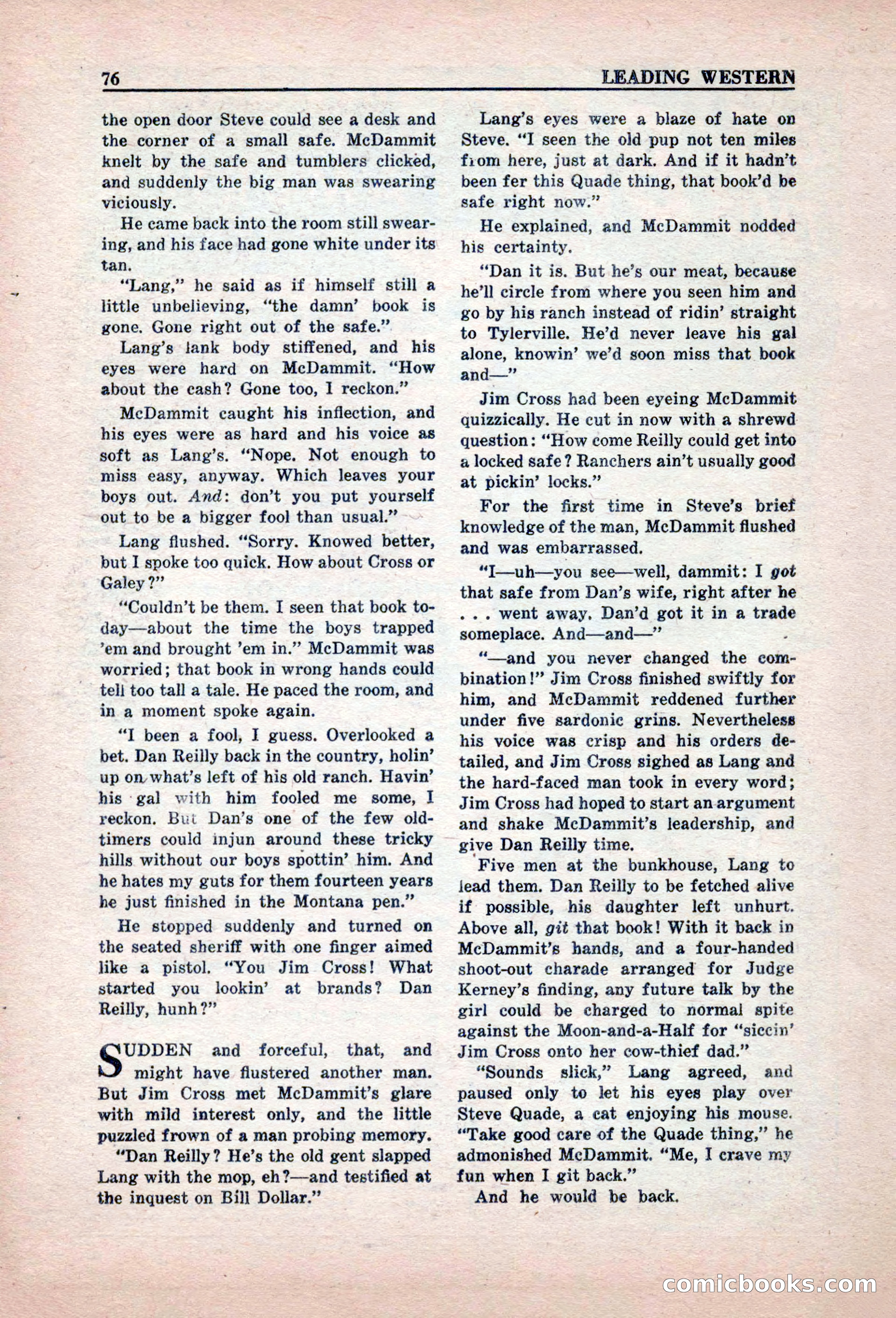 Leading Western, March 1946 — page 78 of 100