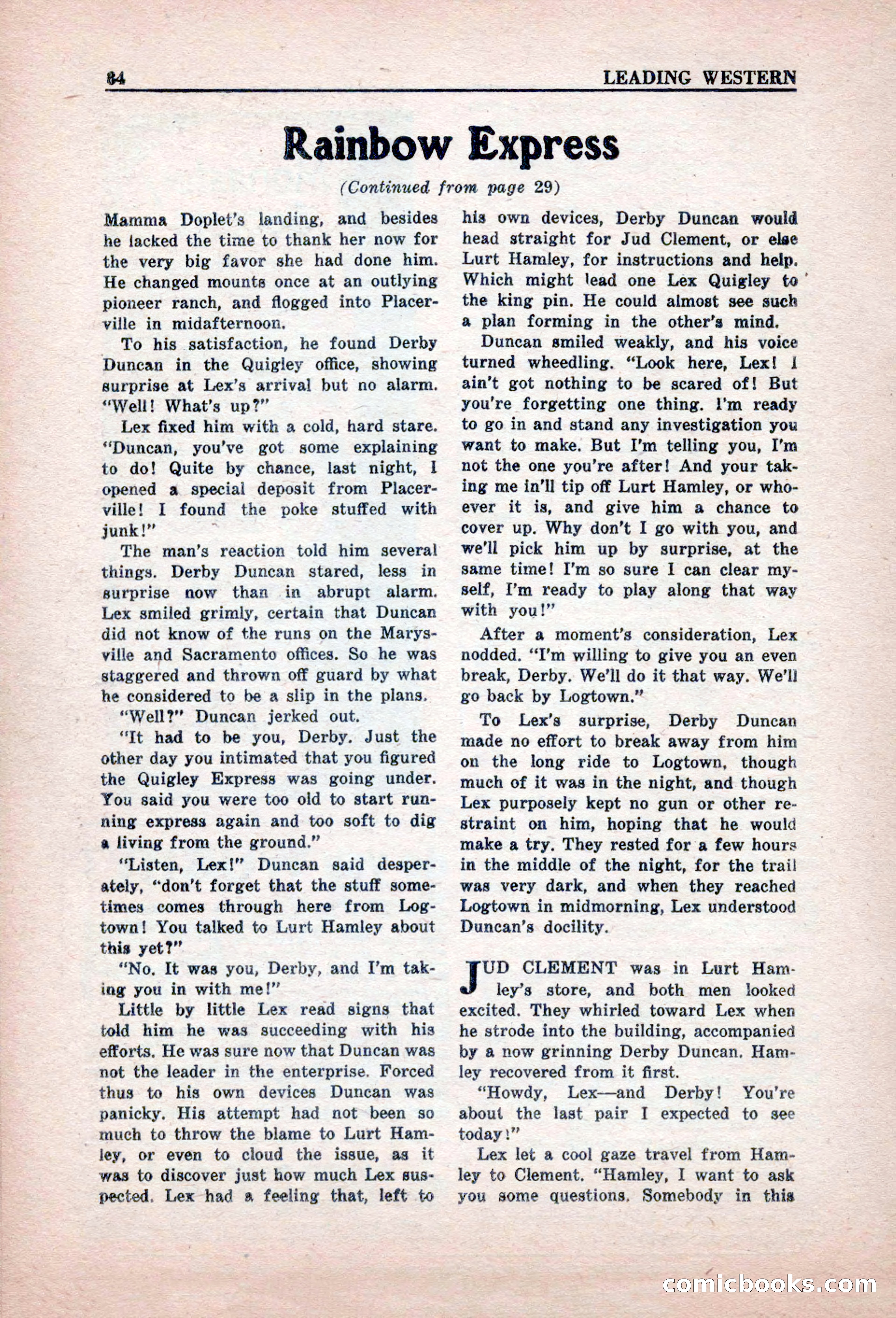 Leading Western, March 1946 — page 86 of 100