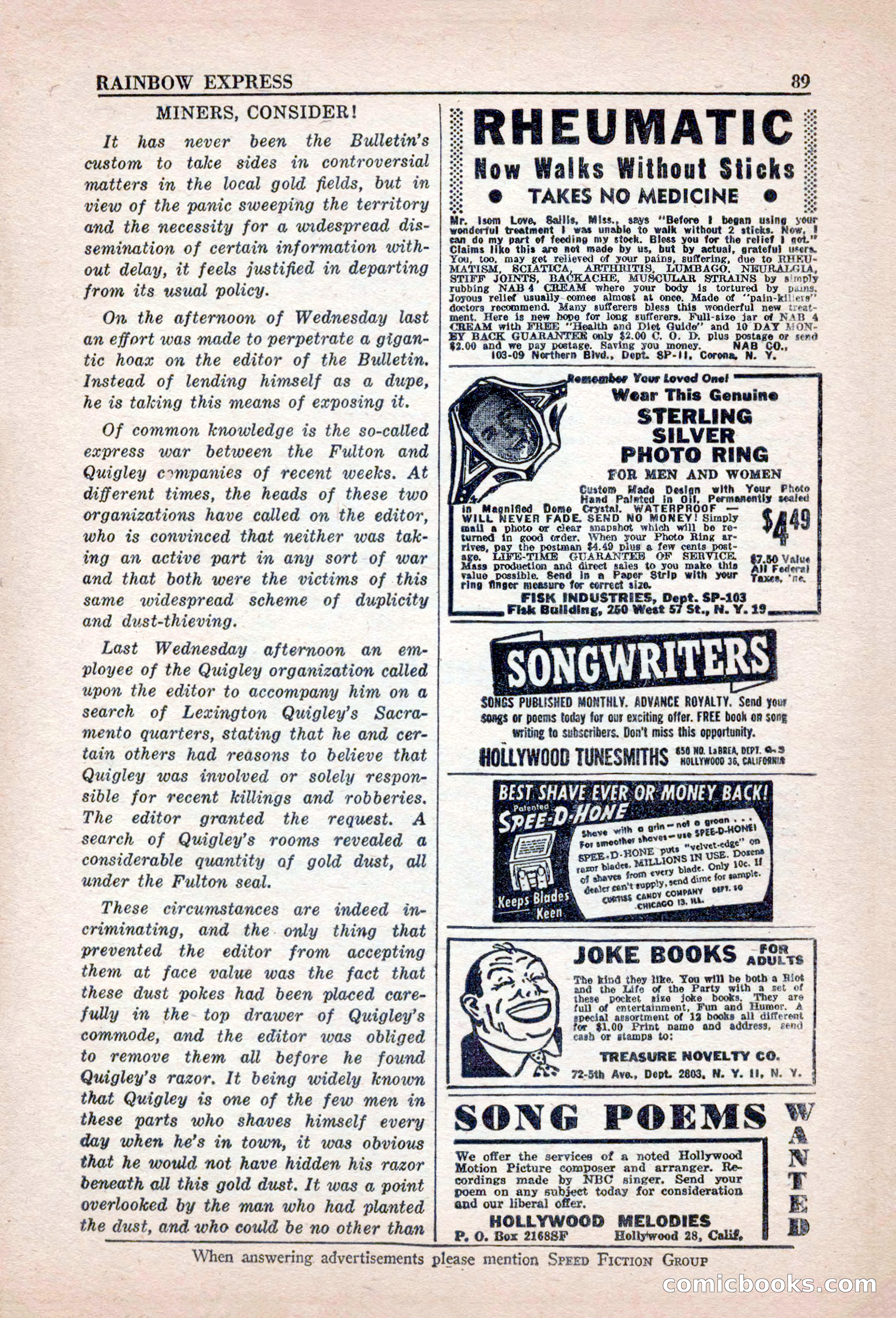 Leading Western, March 1946 — page 91 of 100