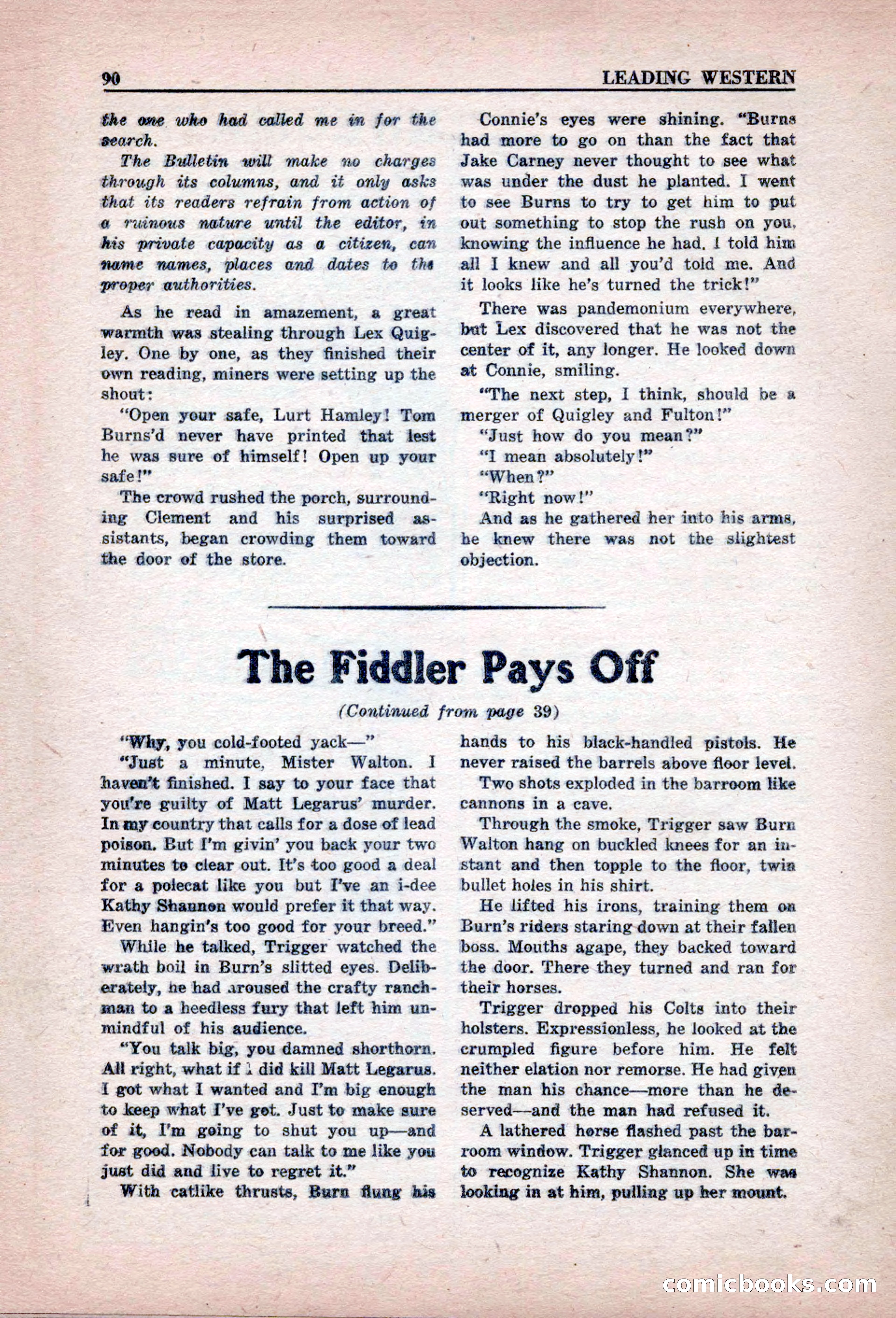 Leading Western, March 1946 — page 92 of 100