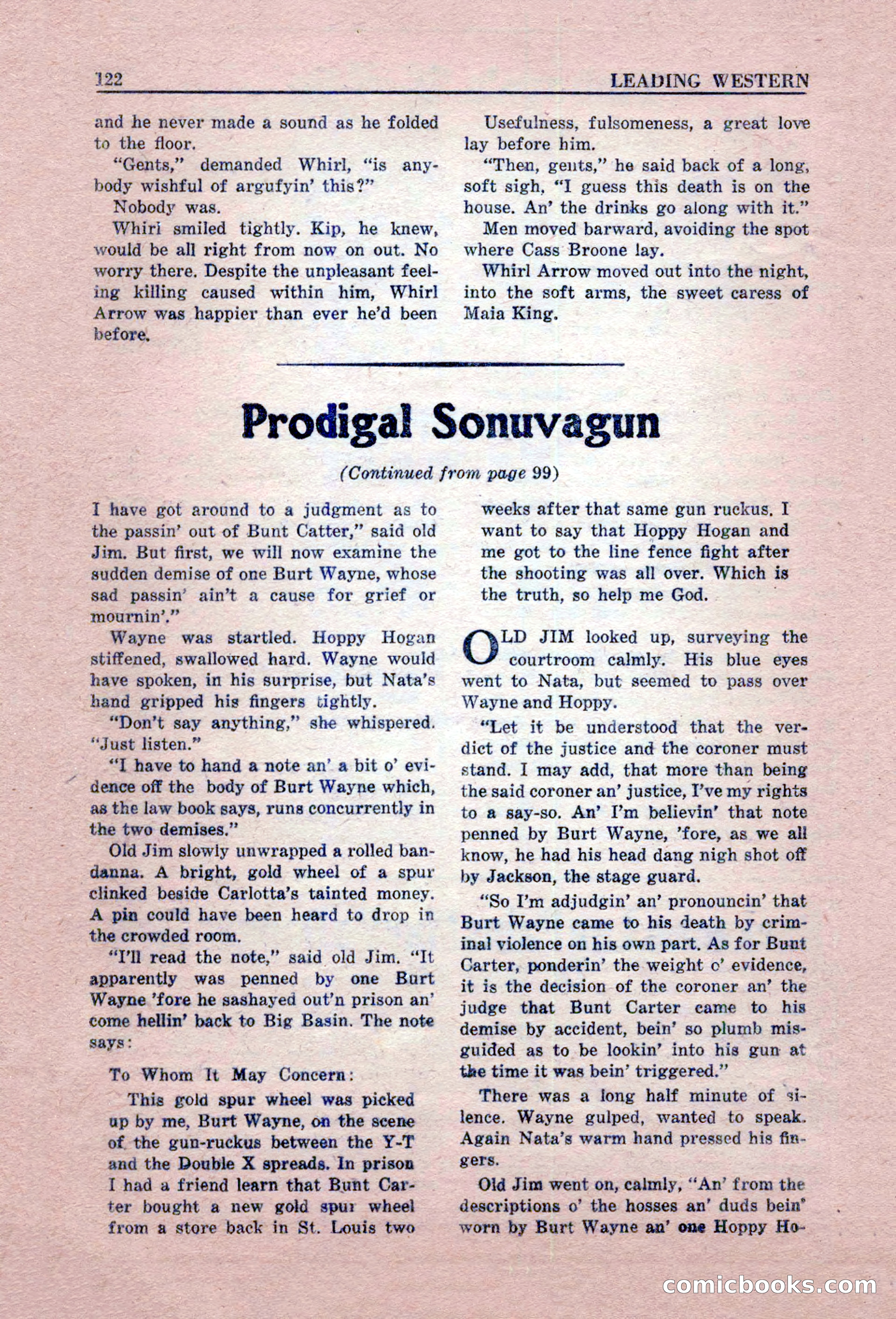 Leading Western, Vol. 3, No. 3 — page 122 of 132