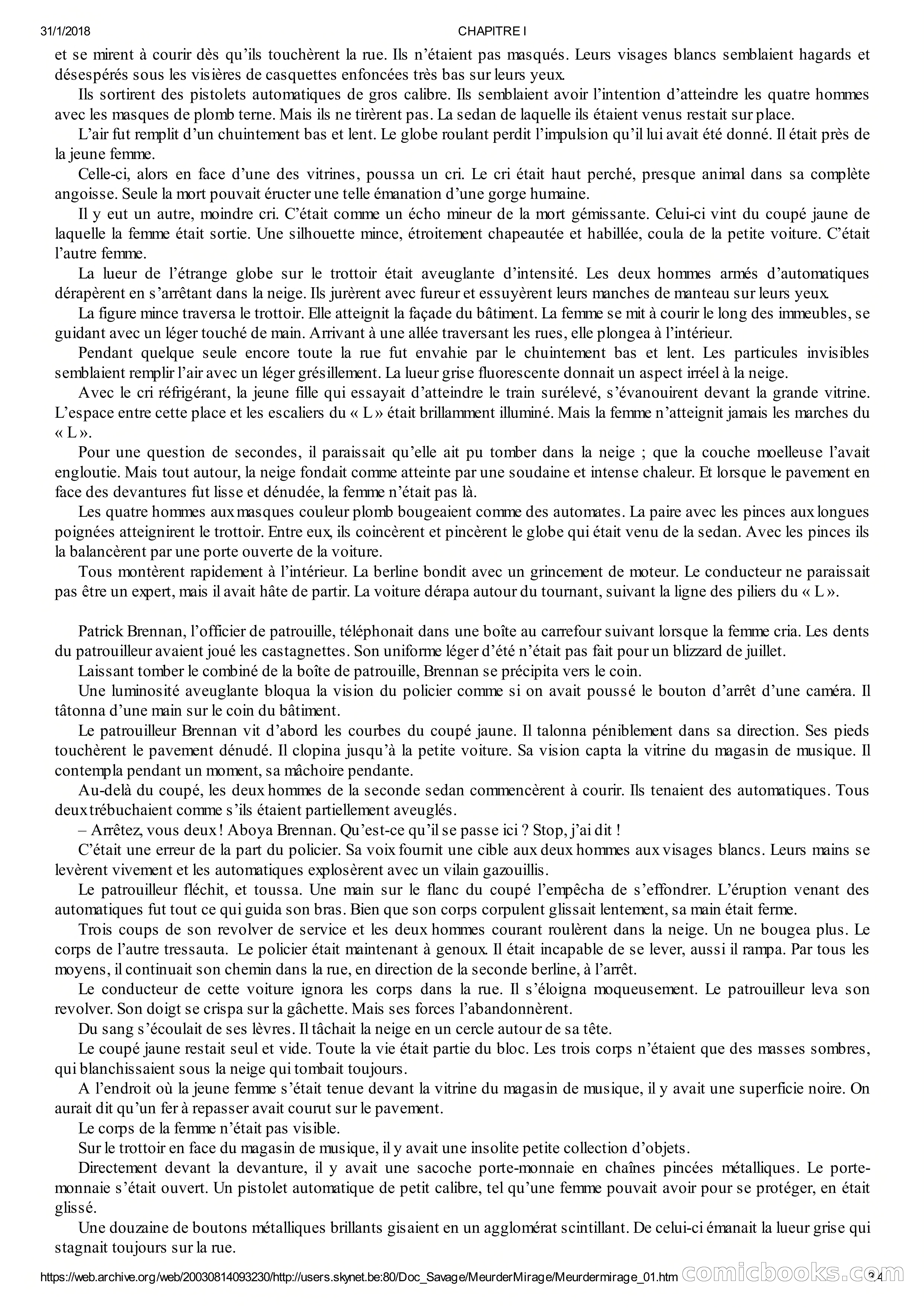 Doc Savage en Français: Le Mirage De La Mort — page 5 of 76