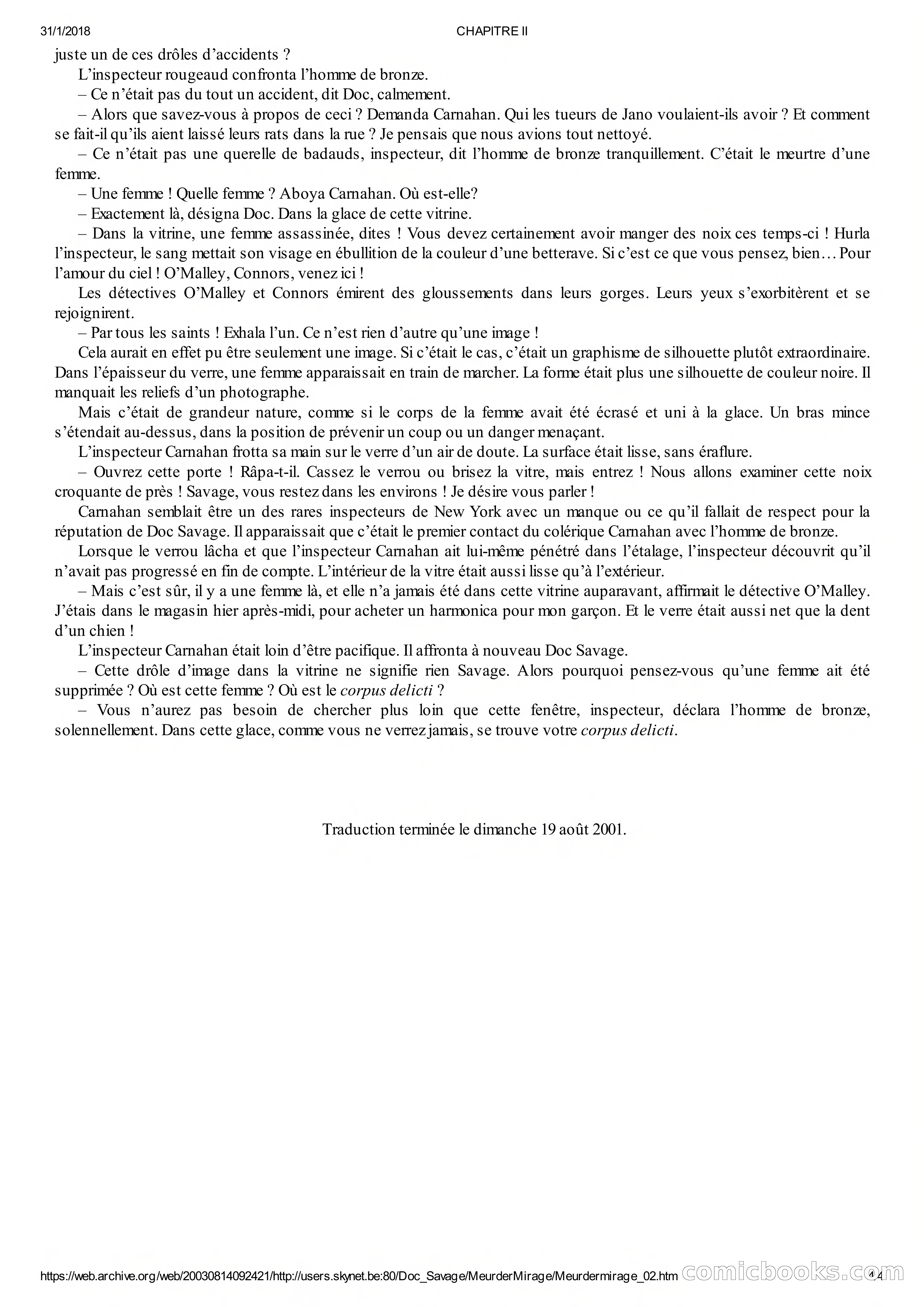 Doc Savage en Français: Le Mirage De La Mort — page 10 of 76
