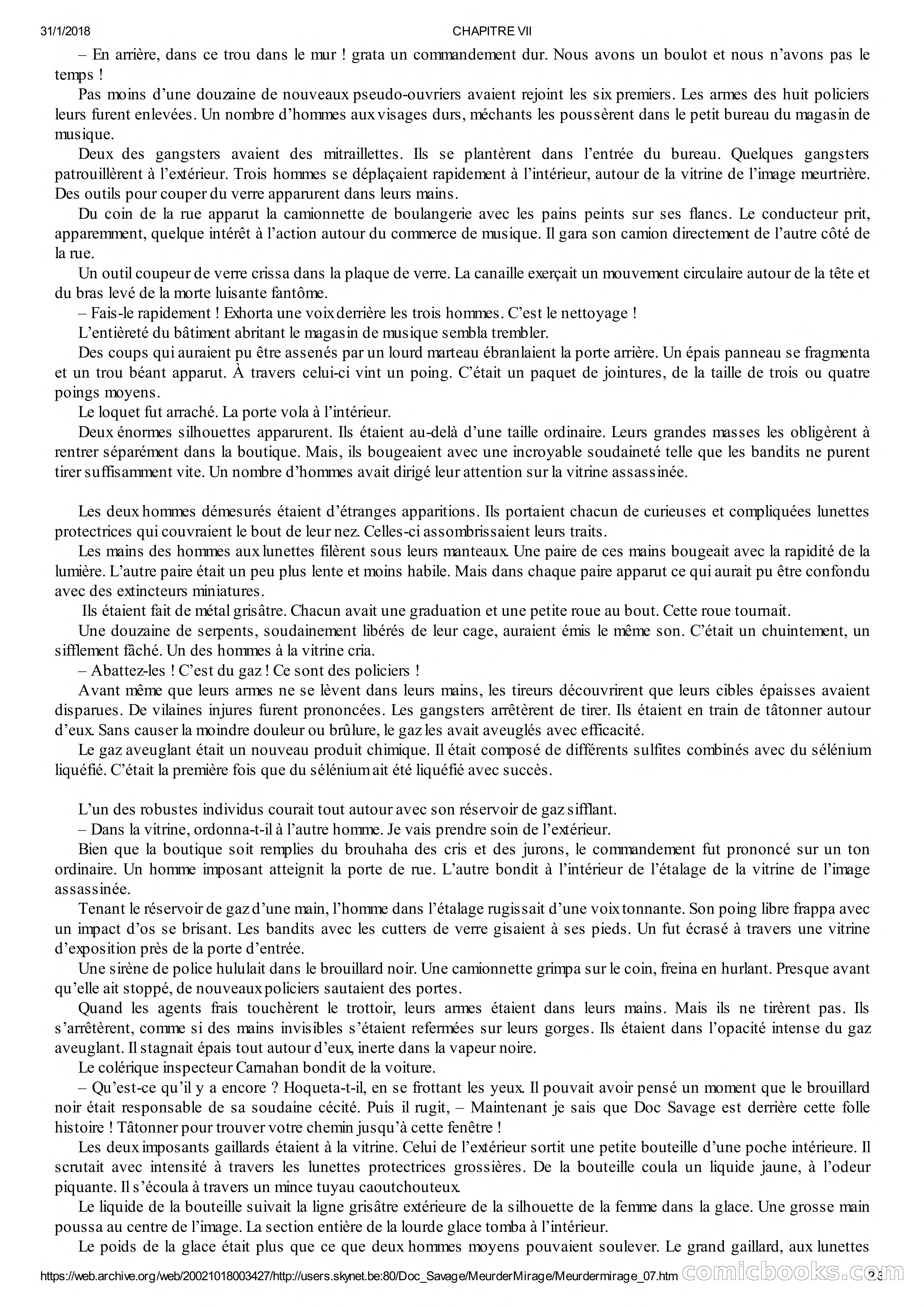 Doc Savage en Français: Le Mirage De La Mort — page 23 of 76