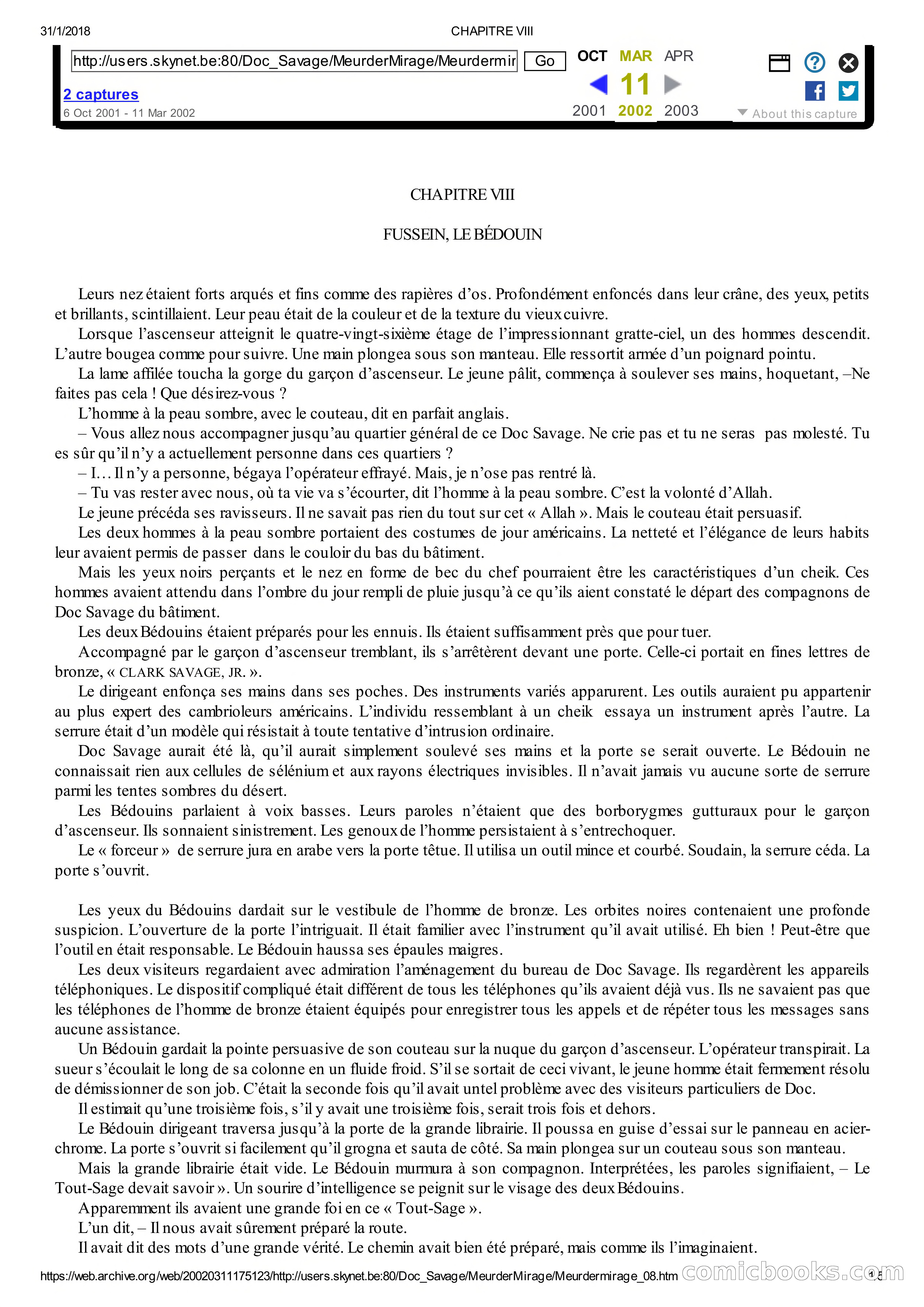 Doc Savage en Français: Le Mirage De La Mort — page 25 of 76