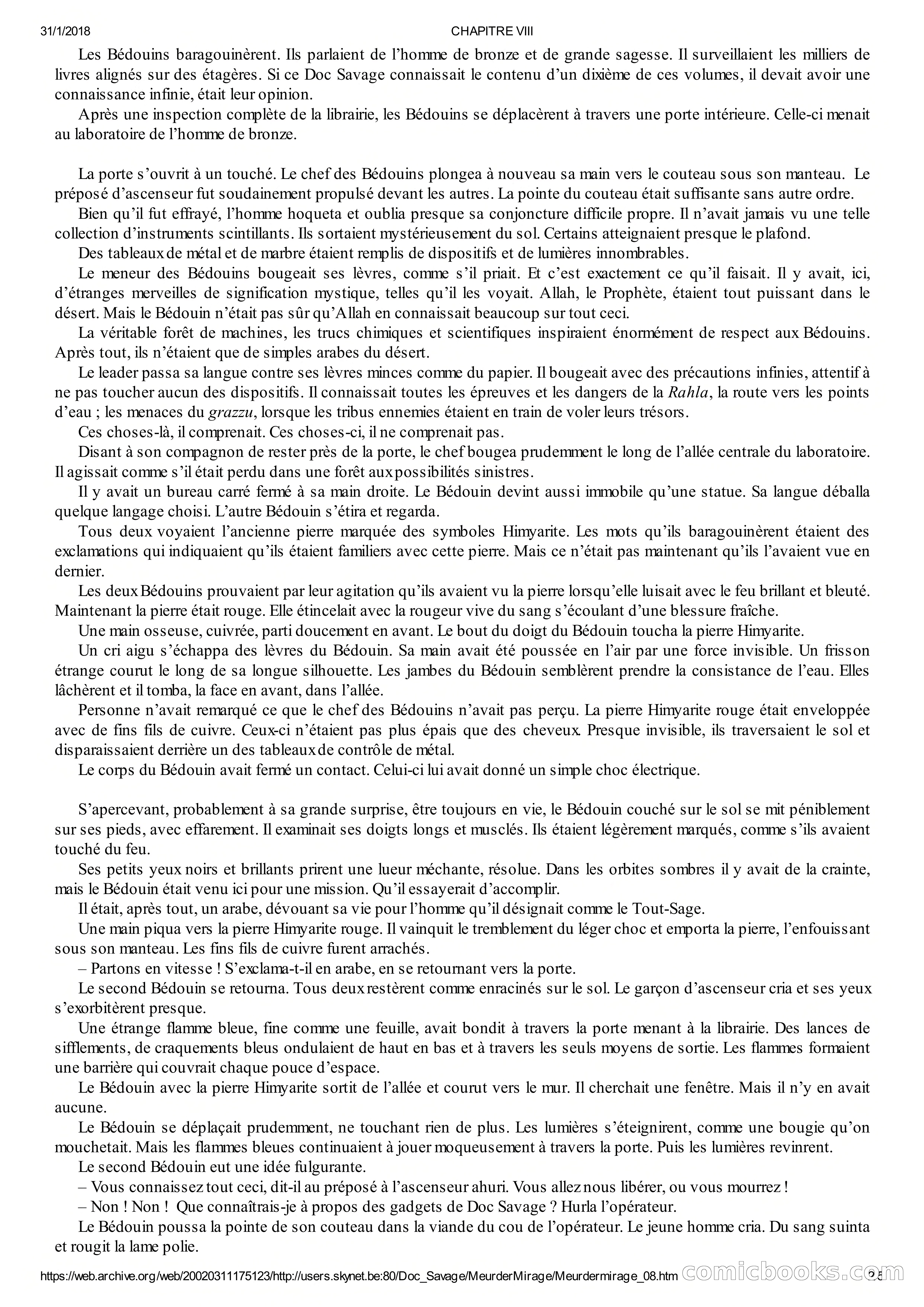 Doc Savage en Français: Le Mirage De La Mort — page 26 of 76