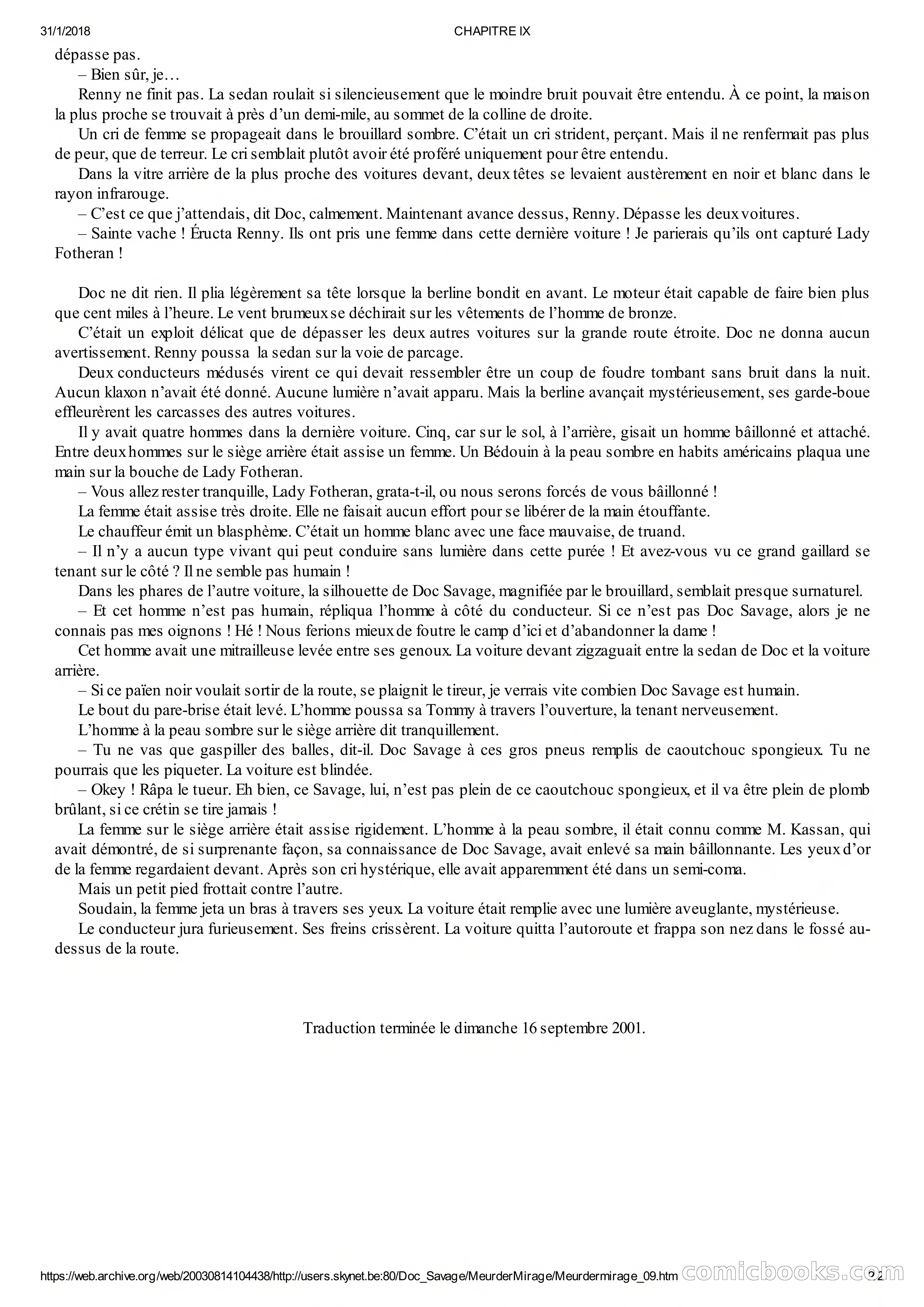 Doc Savage en Français: Le Mirage De La Mort — page 31 of 76