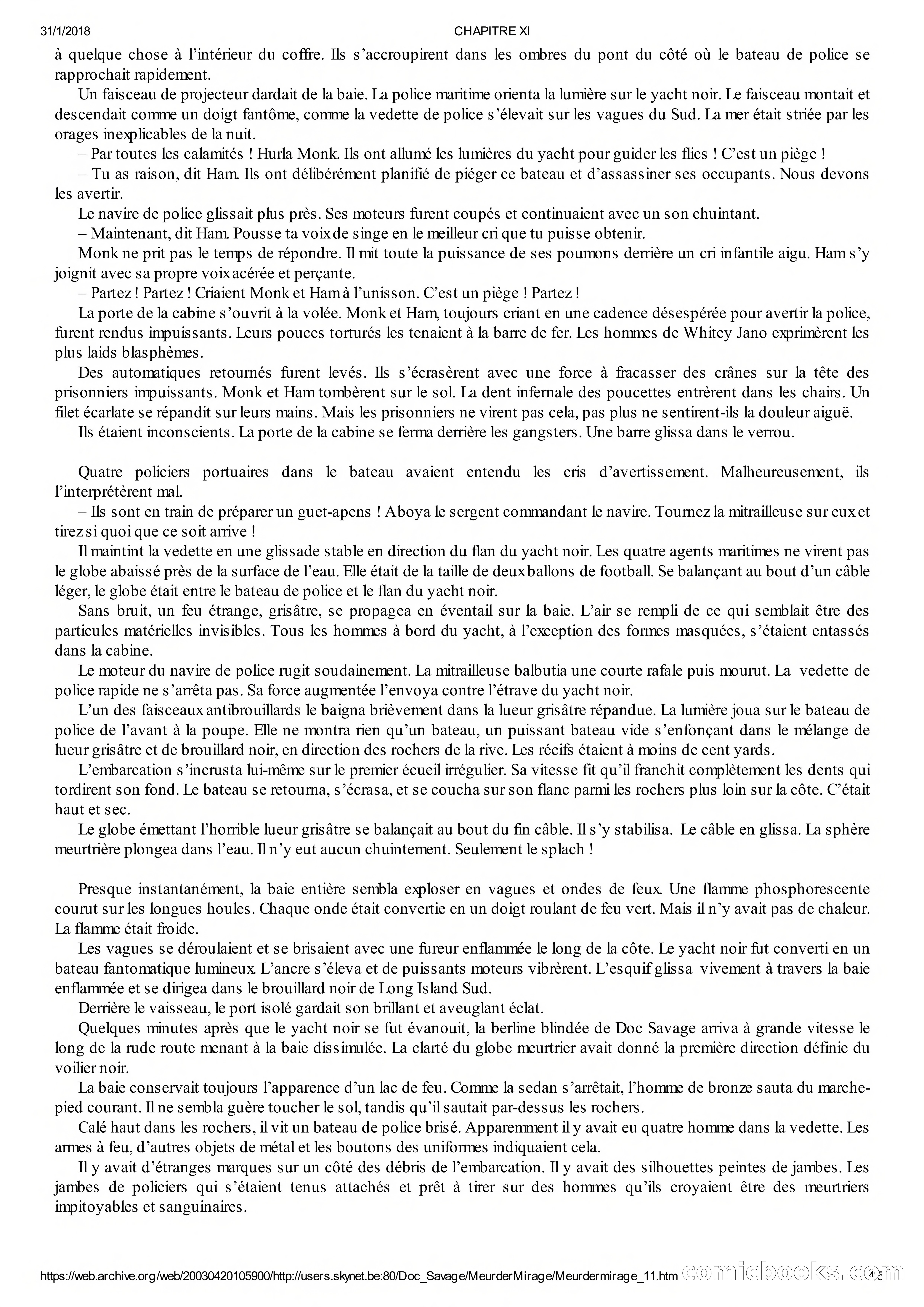 Doc Savage en Français: Le Mirage De La Mort — page 37 of 76