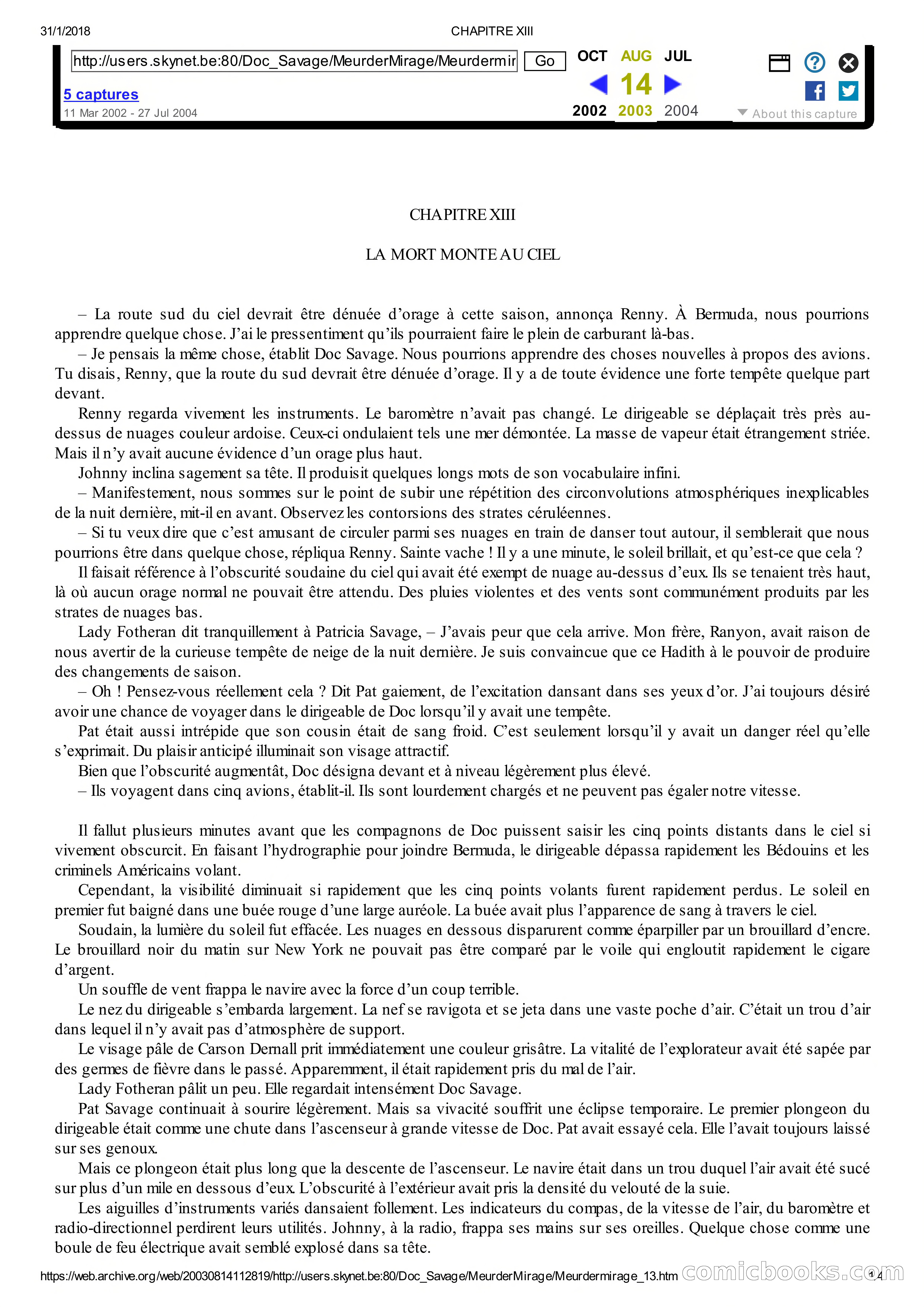 Doc Savage en Français: Le Mirage De La Mort — page 41 of 76