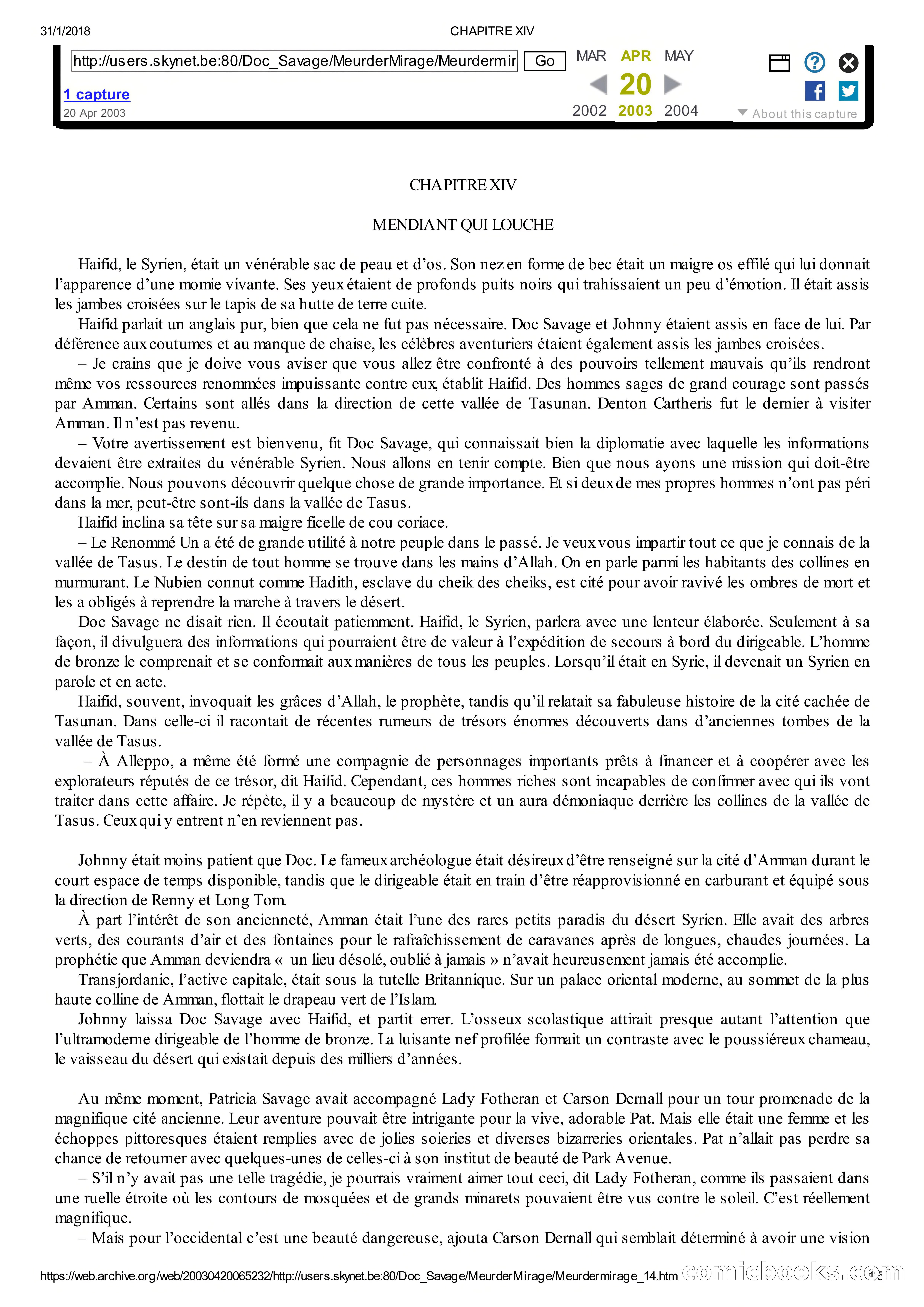 Doc Savage en Français: Le Mirage De La Mort — page 45 of 76