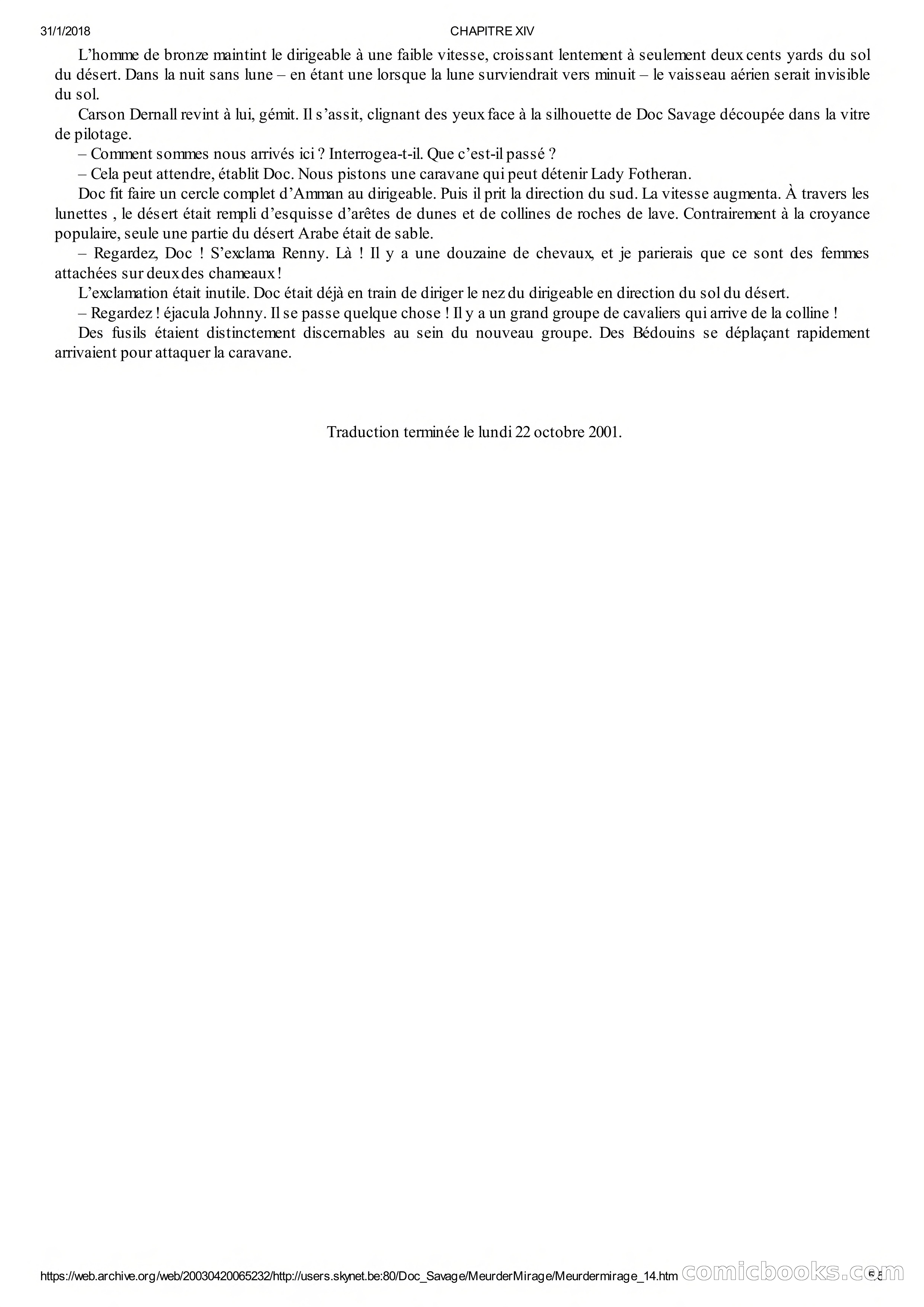 Doc Savage en Français: Le Mirage De La Mort — page 49 of 76