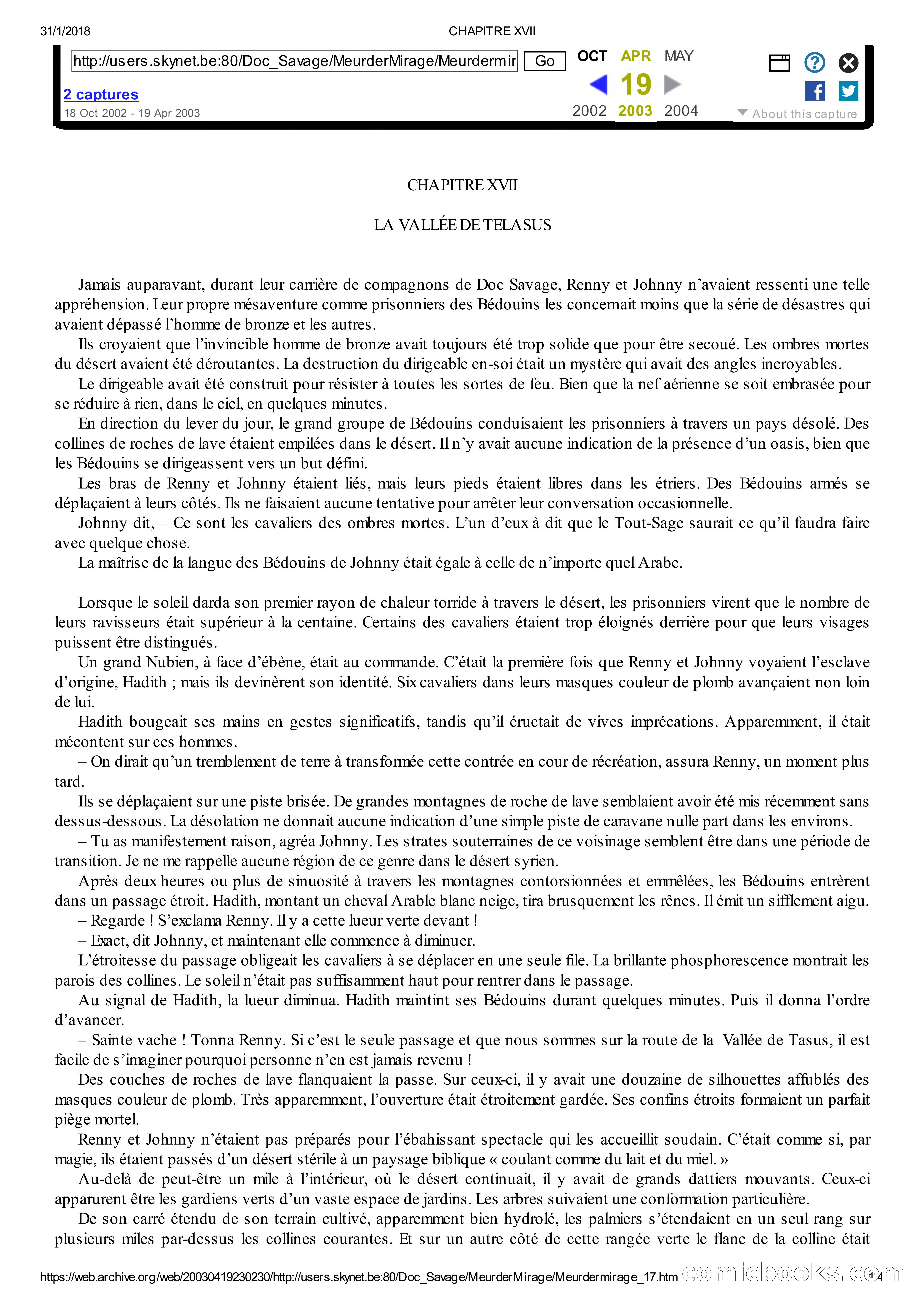 Doc Savage en Français: Le Mirage De La Mort — page 53 of 76