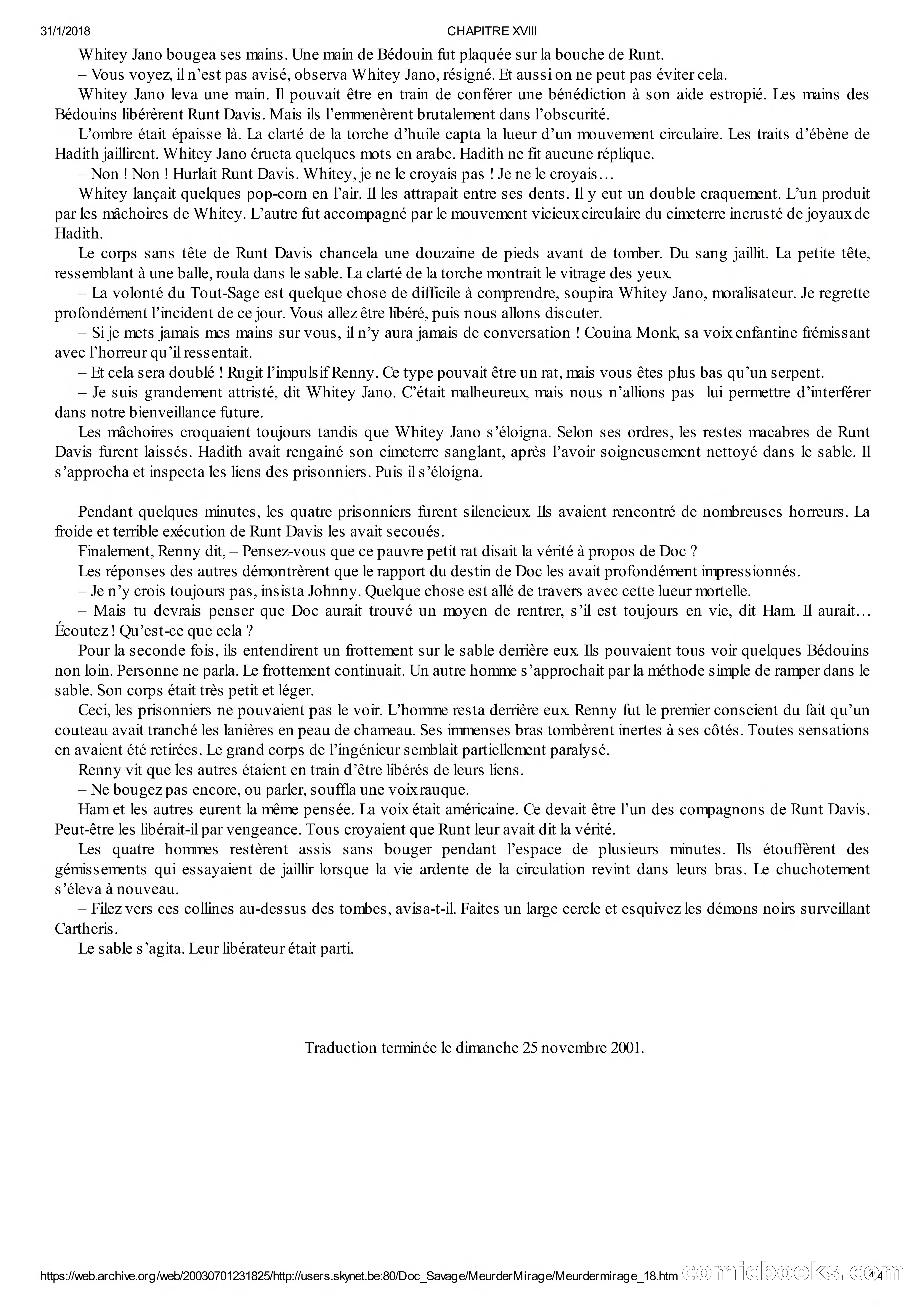 Doc Savage en Français: Le Mirage De La Mort — page 60 of 76
