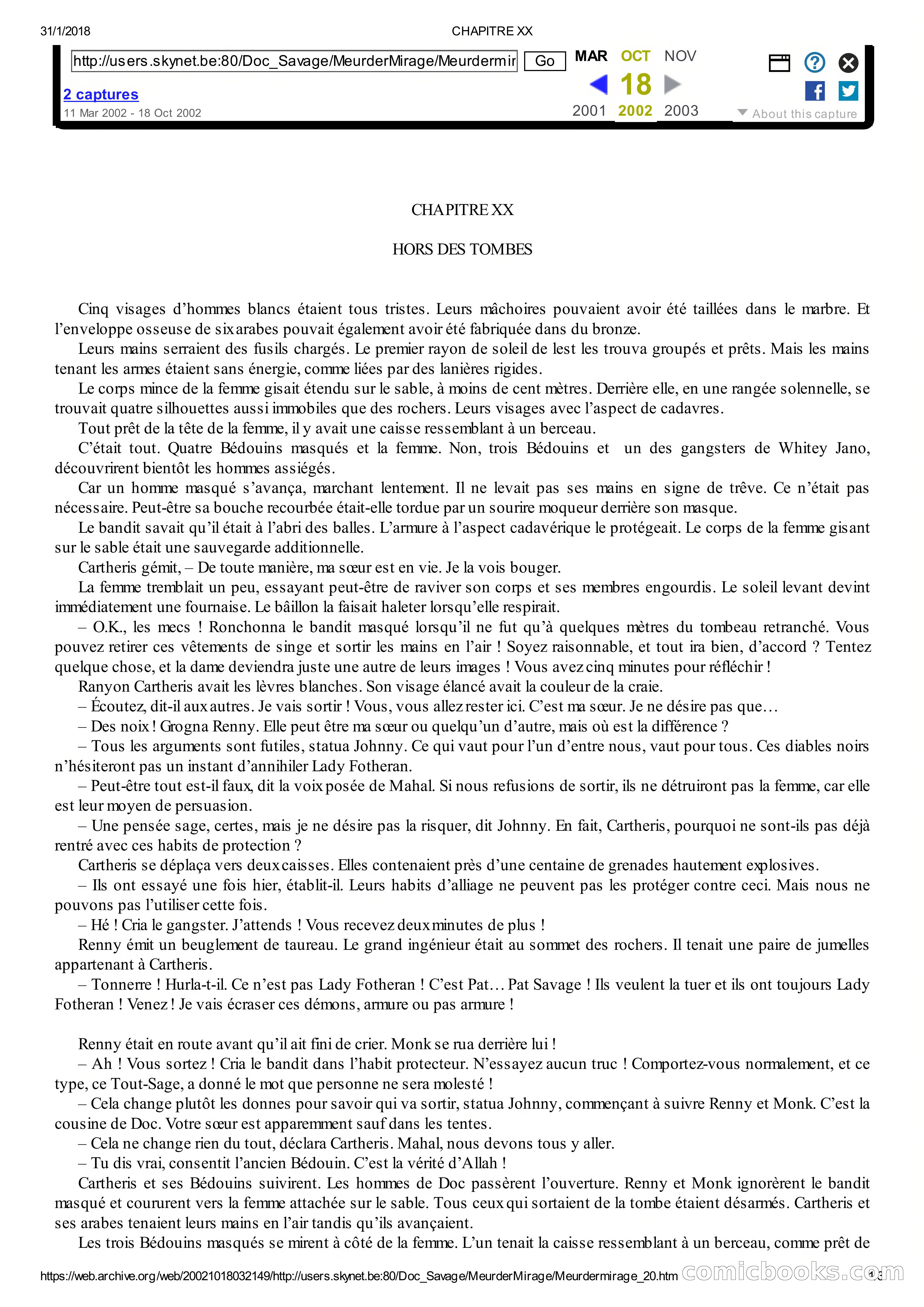 Doc Savage en Français: Le Mirage De La Mort — page 64 of 76