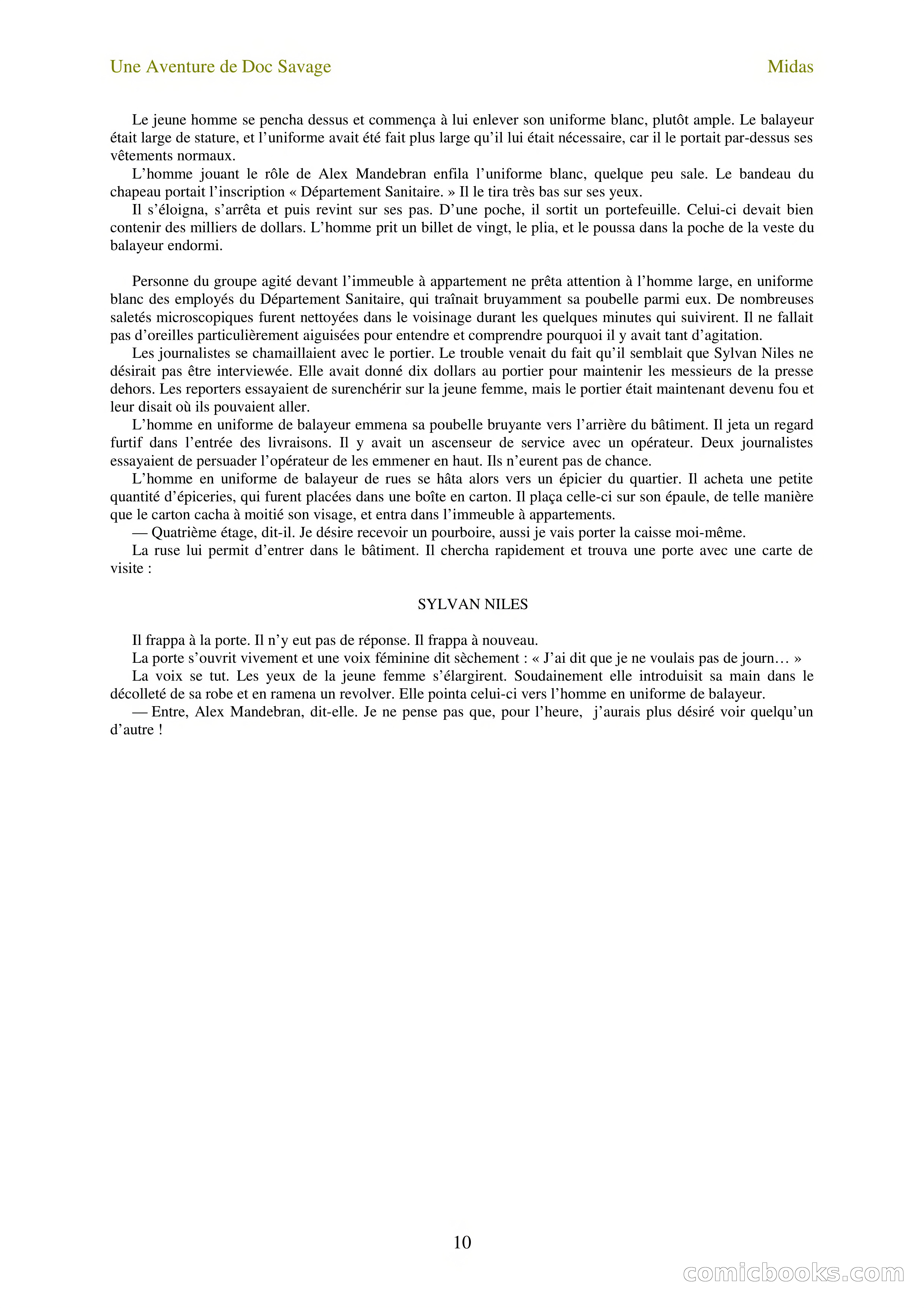 Doc Savage en français: L'homme Midas (The Midas Man) — page 12 of 68