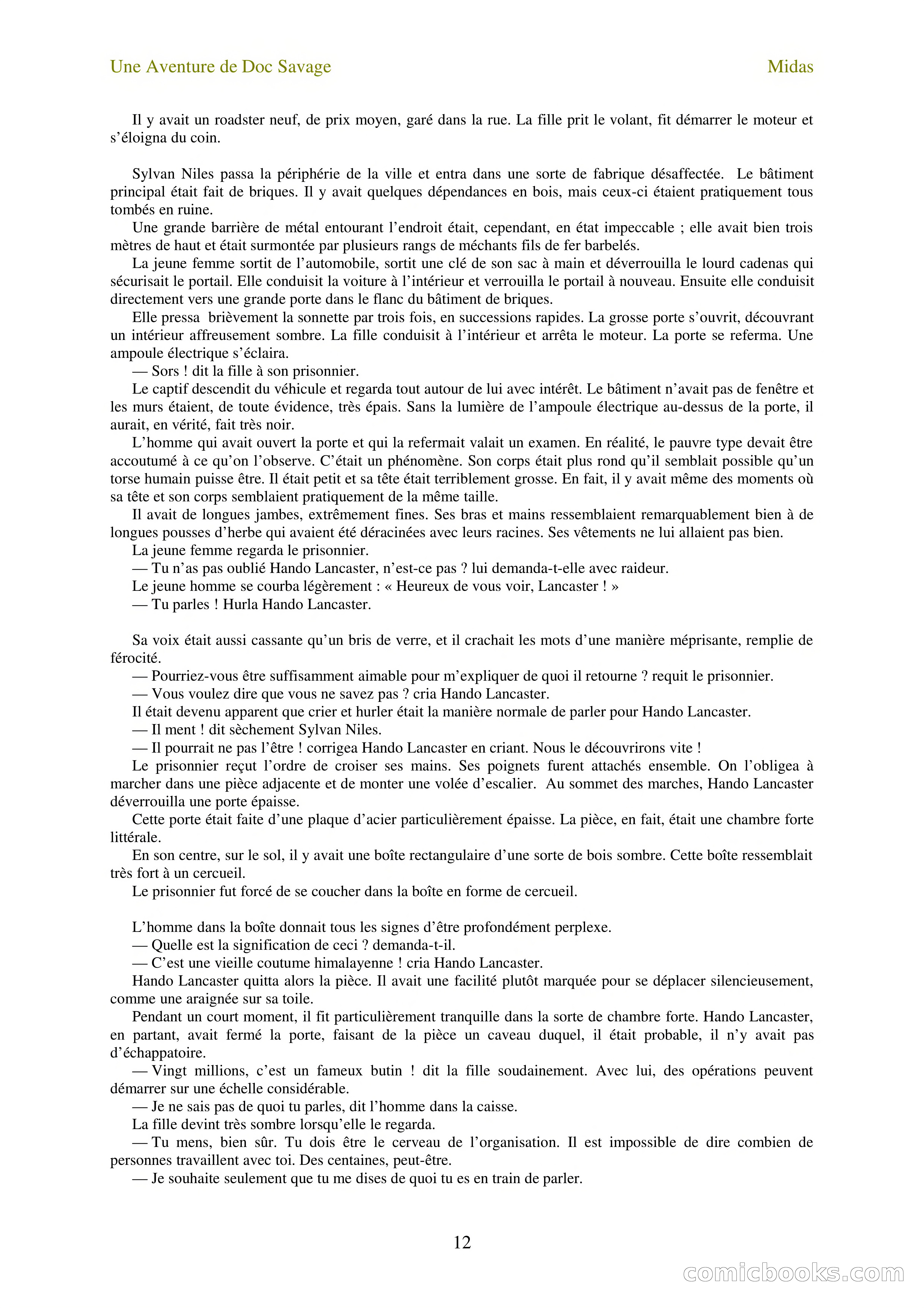 Doc Savage en français: L'homme Midas (The Midas Man) — page 14 of 68