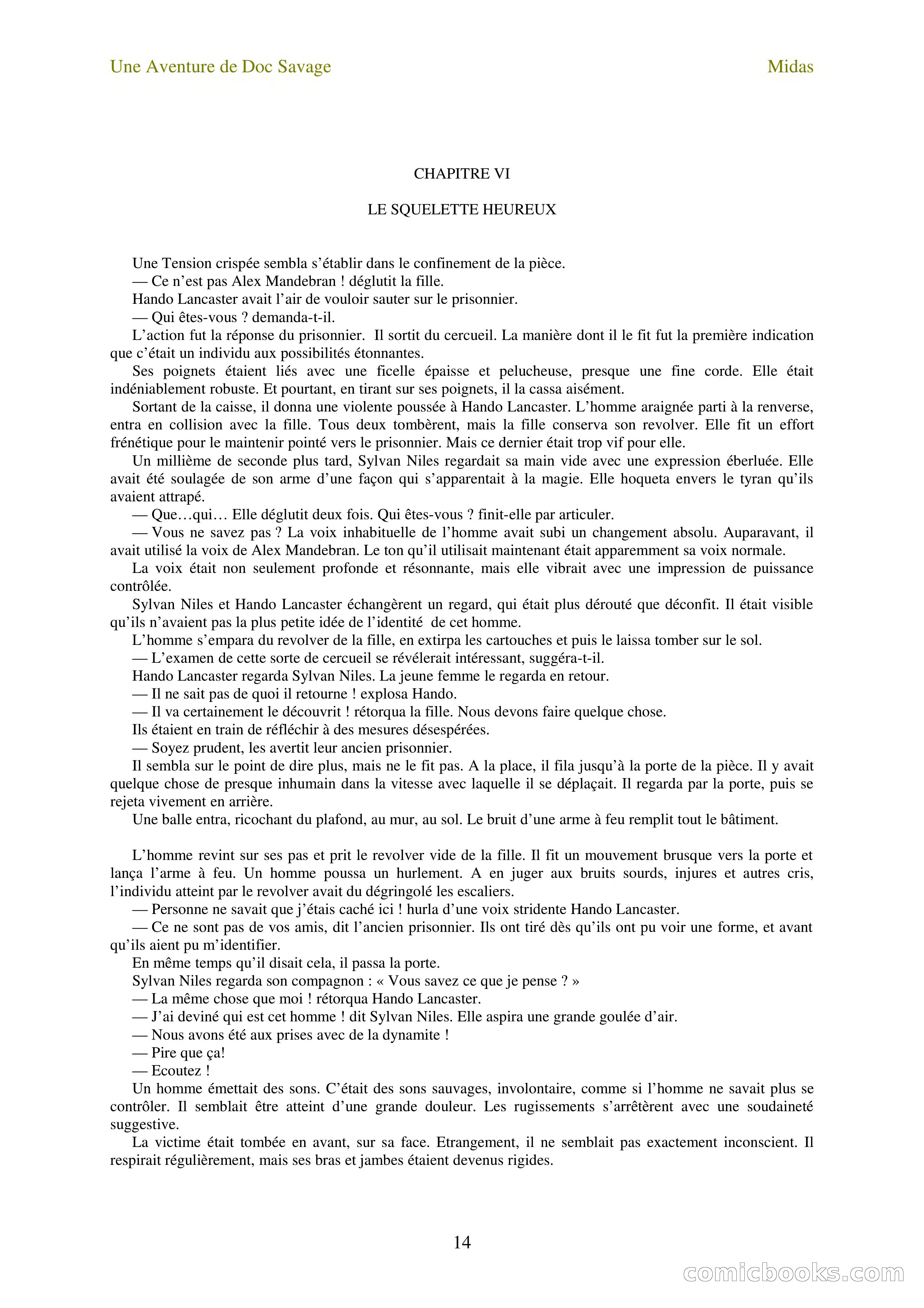 Doc Savage en français: L'homme Midas (The Midas Man) — page 16 of 68