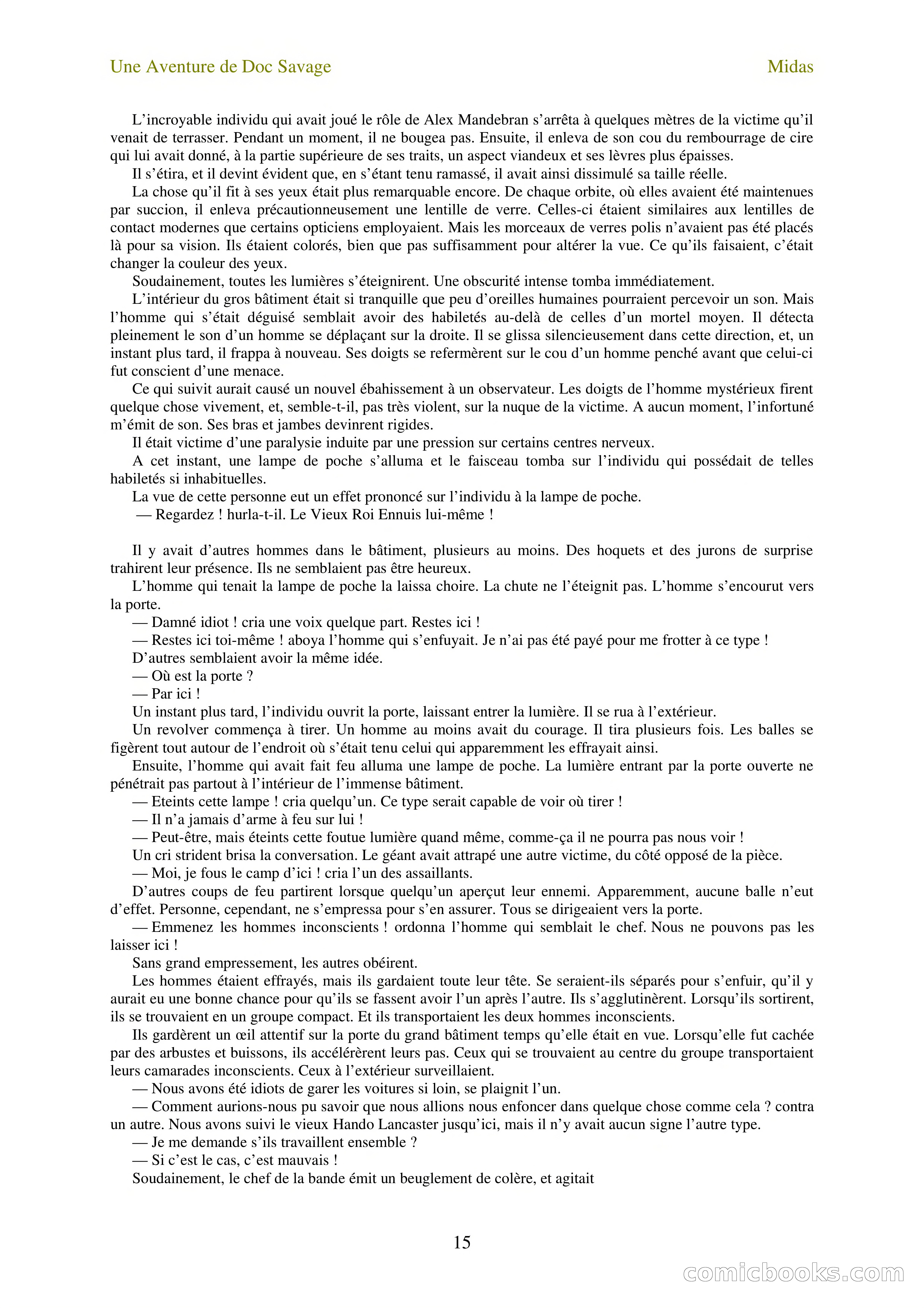Doc Savage en français: L'homme Midas (The Midas Man) — page 17 of 68