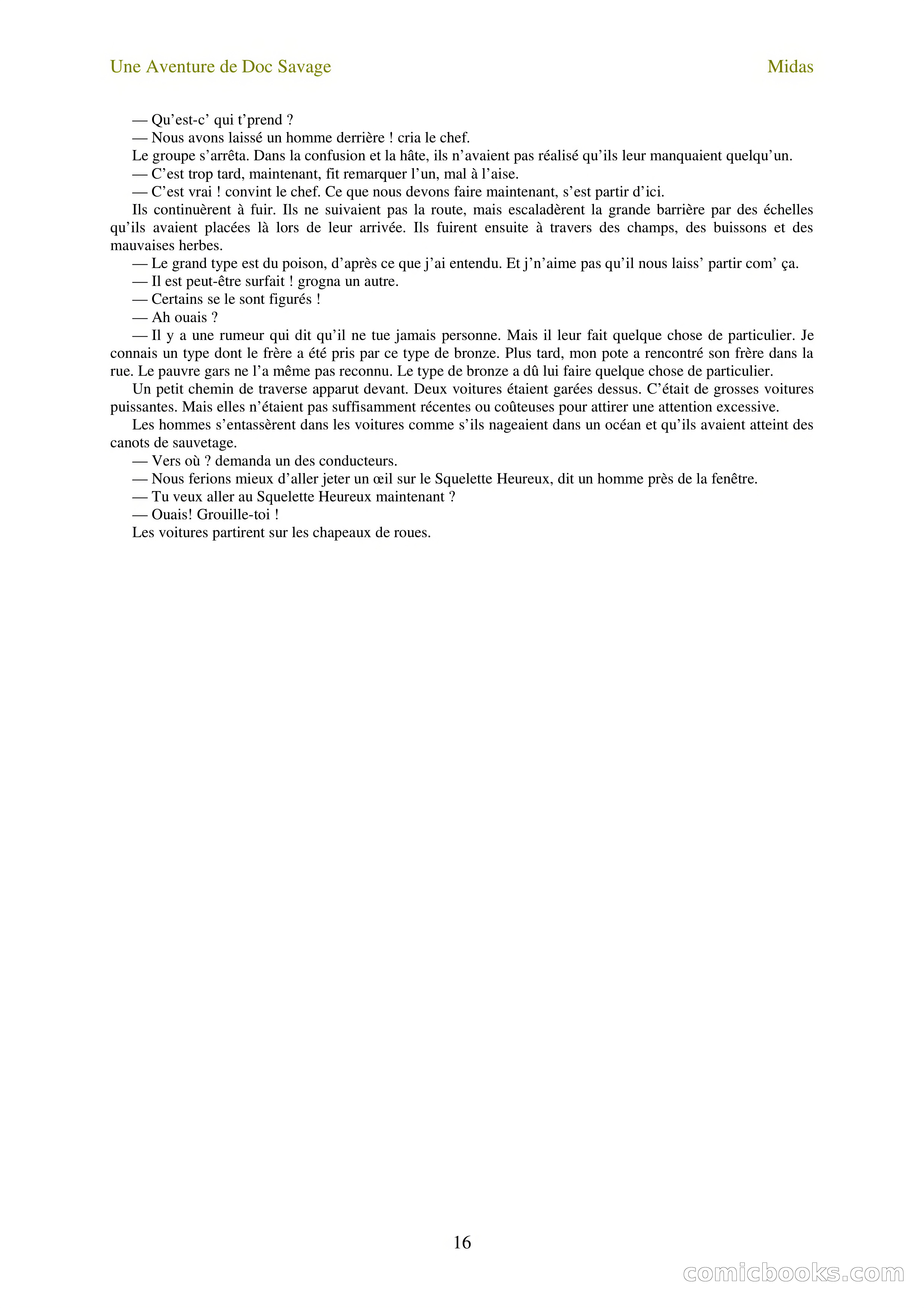 Doc Savage en français: L'homme Midas (The Midas Man) — page 18 of 68