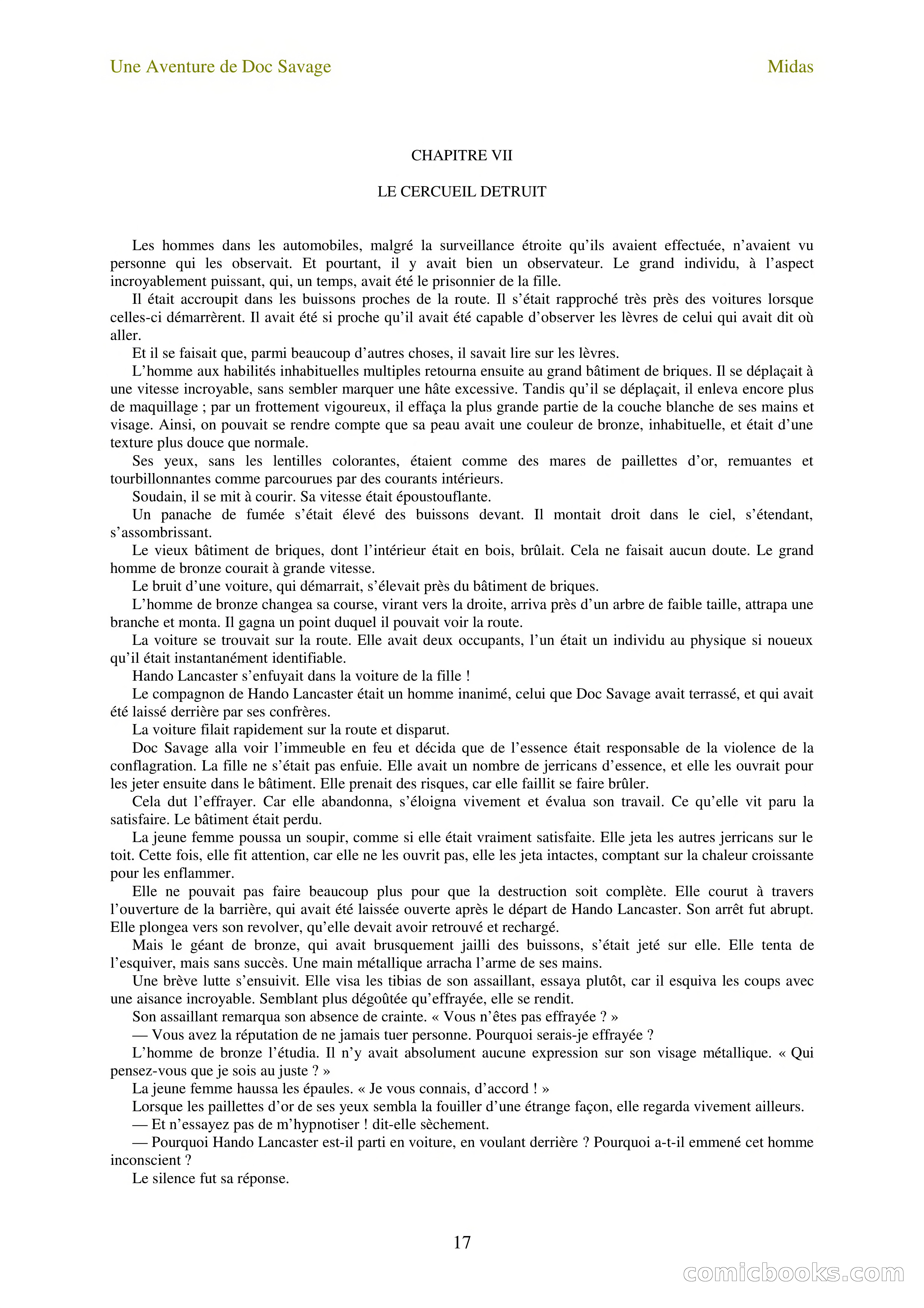 Doc Savage en français: L'homme Midas (The Midas Man) — page 19 of 68