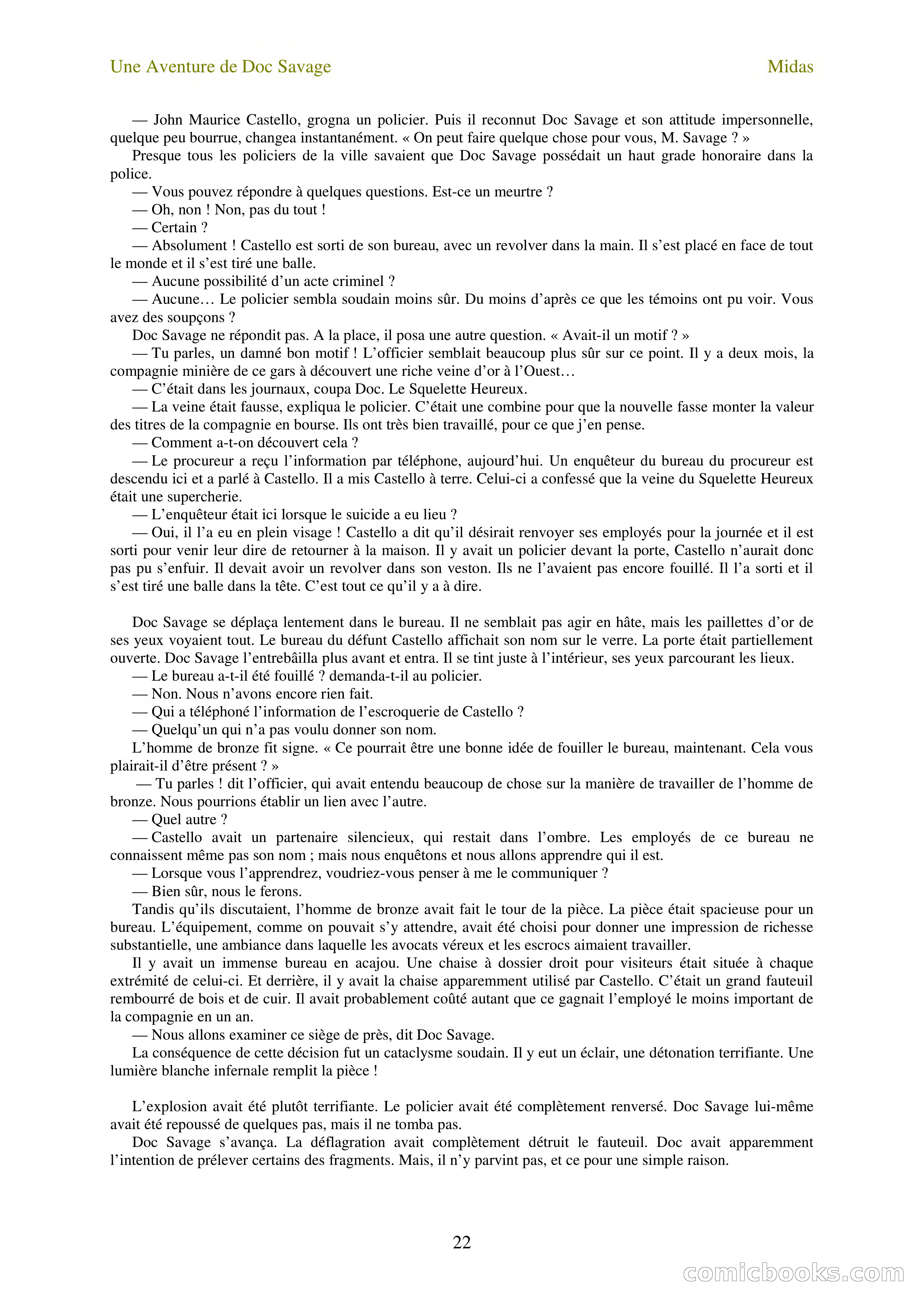 Doc Savage en français: L'homme Midas (The Midas Man) — page 24 of 68