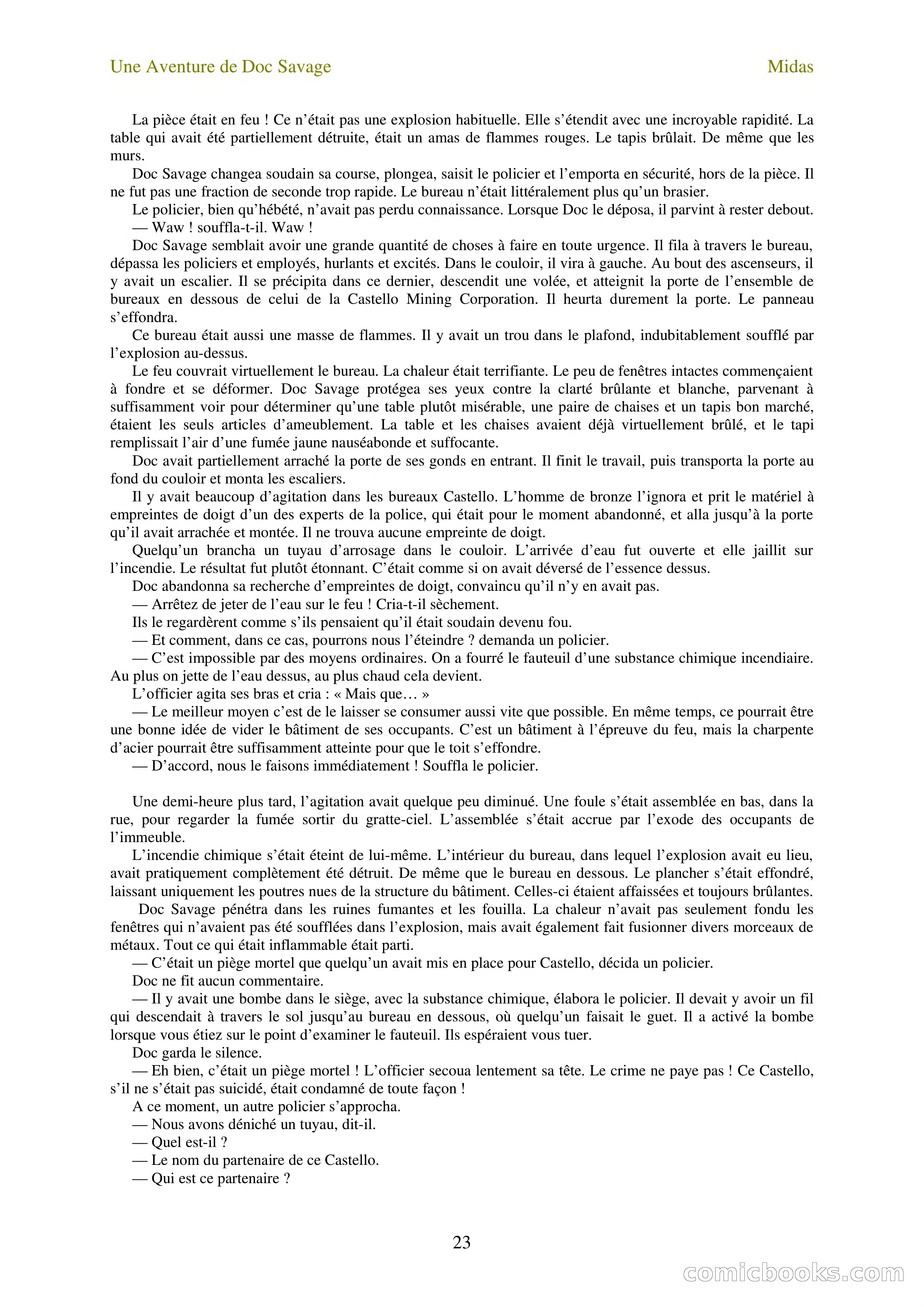 Doc Savage en français: L'homme Midas (The Midas Man) — page 25 of 68