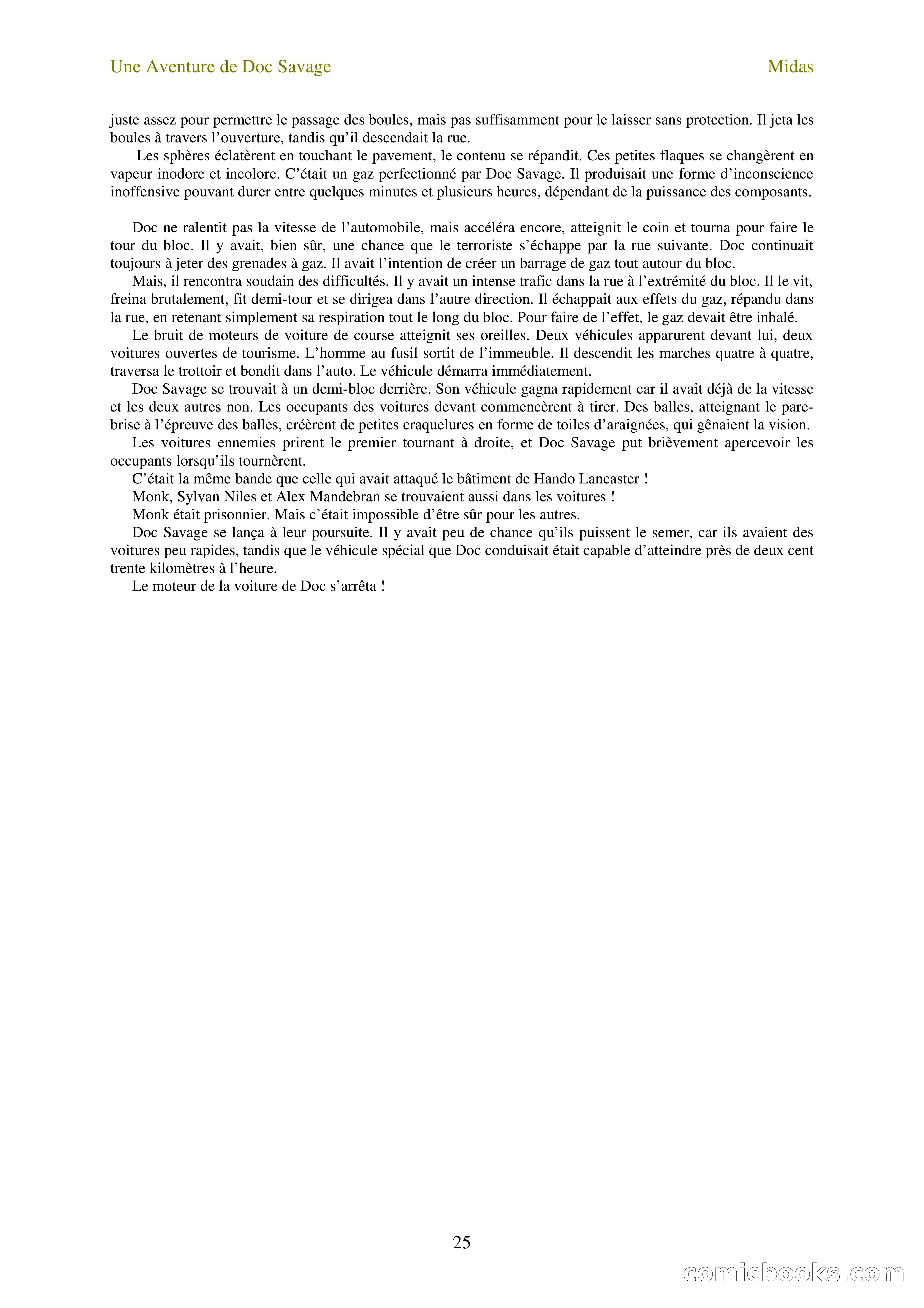 Doc Savage en français: L'homme Midas (The Midas Man) — page 27 of 68