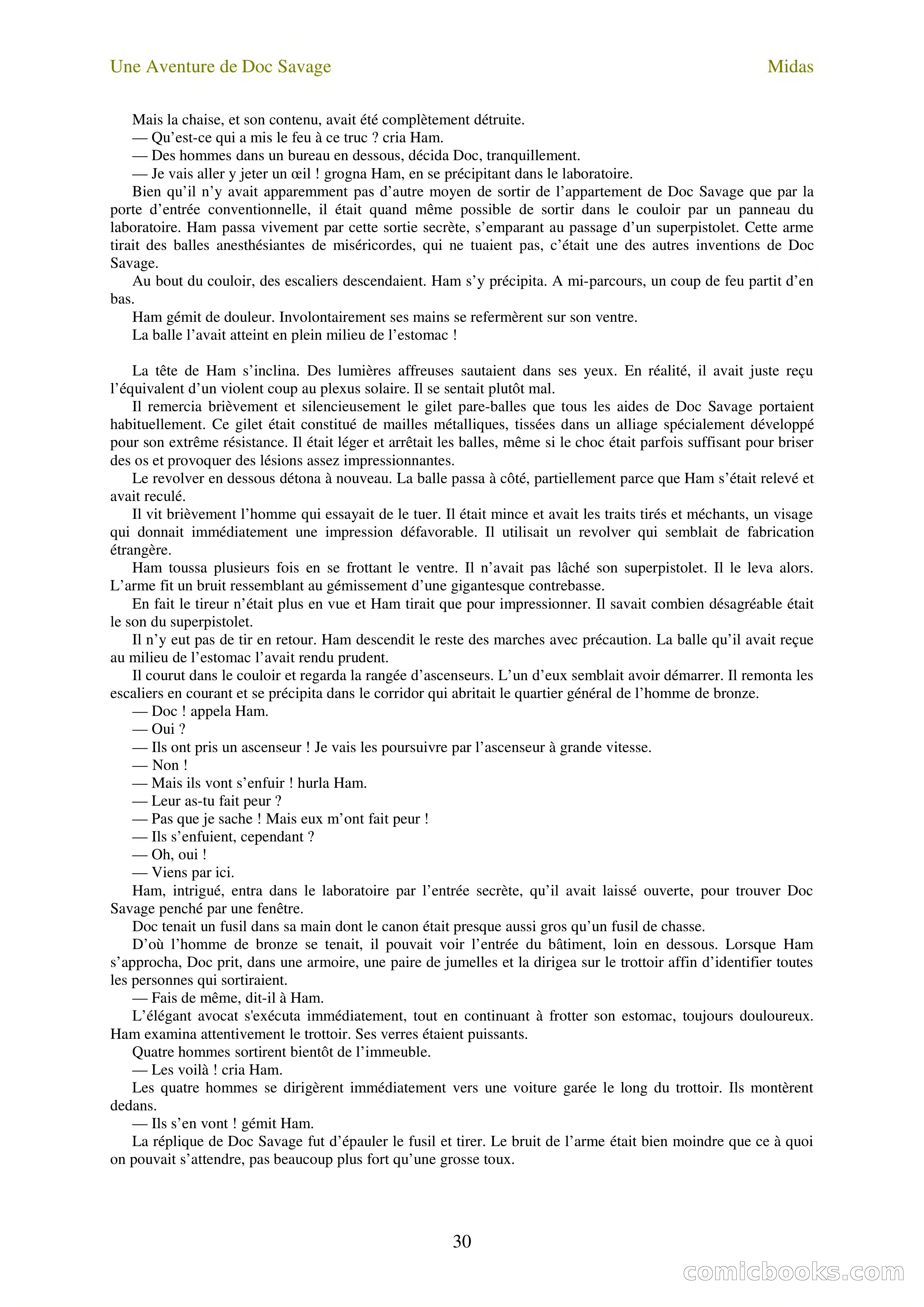 Doc Savage en français: L'homme Midas (The Midas Man) — page 32 of 68