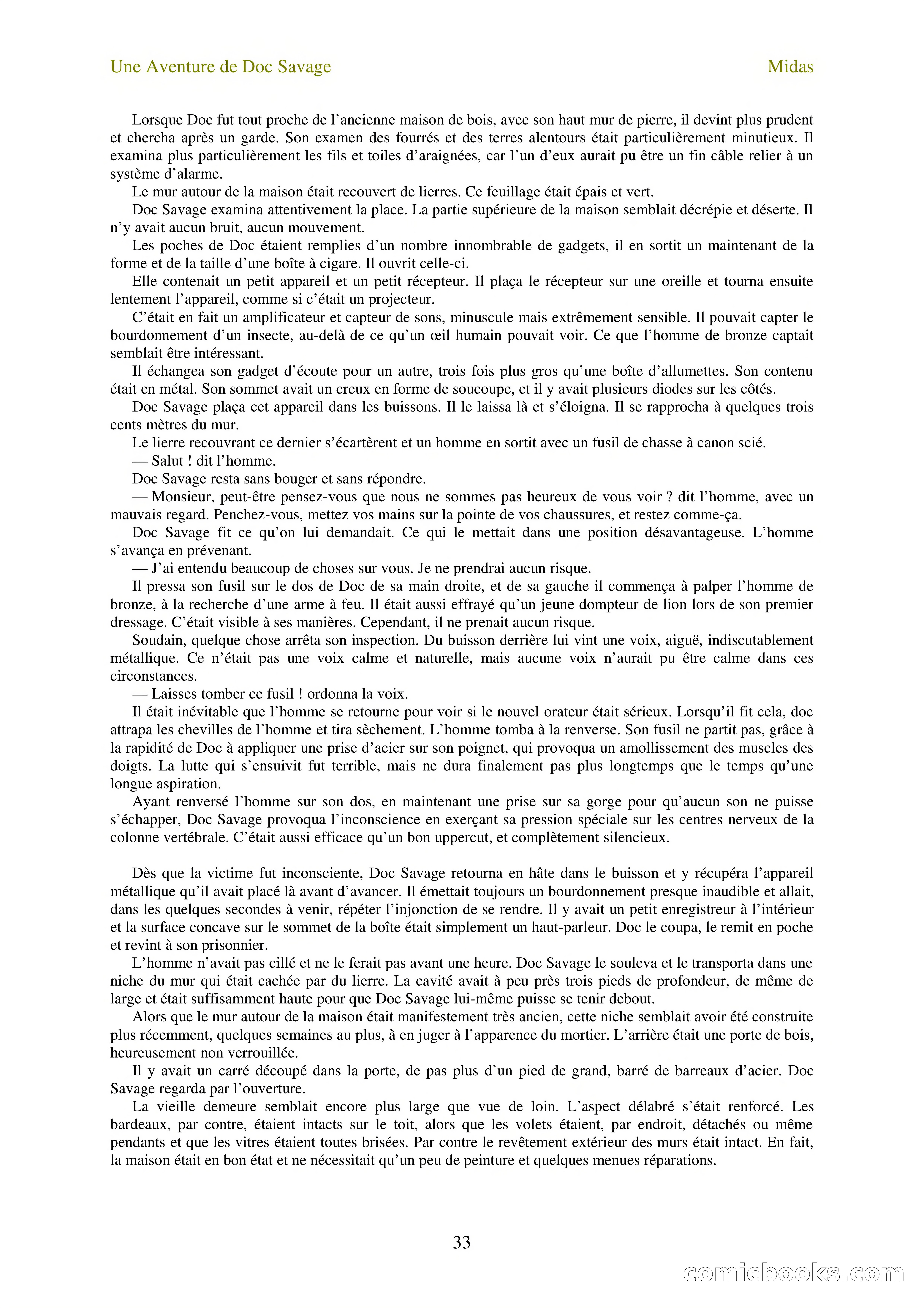 Doc Savage en français: L'homme Midas (The Midas Man) — page 35 of 68