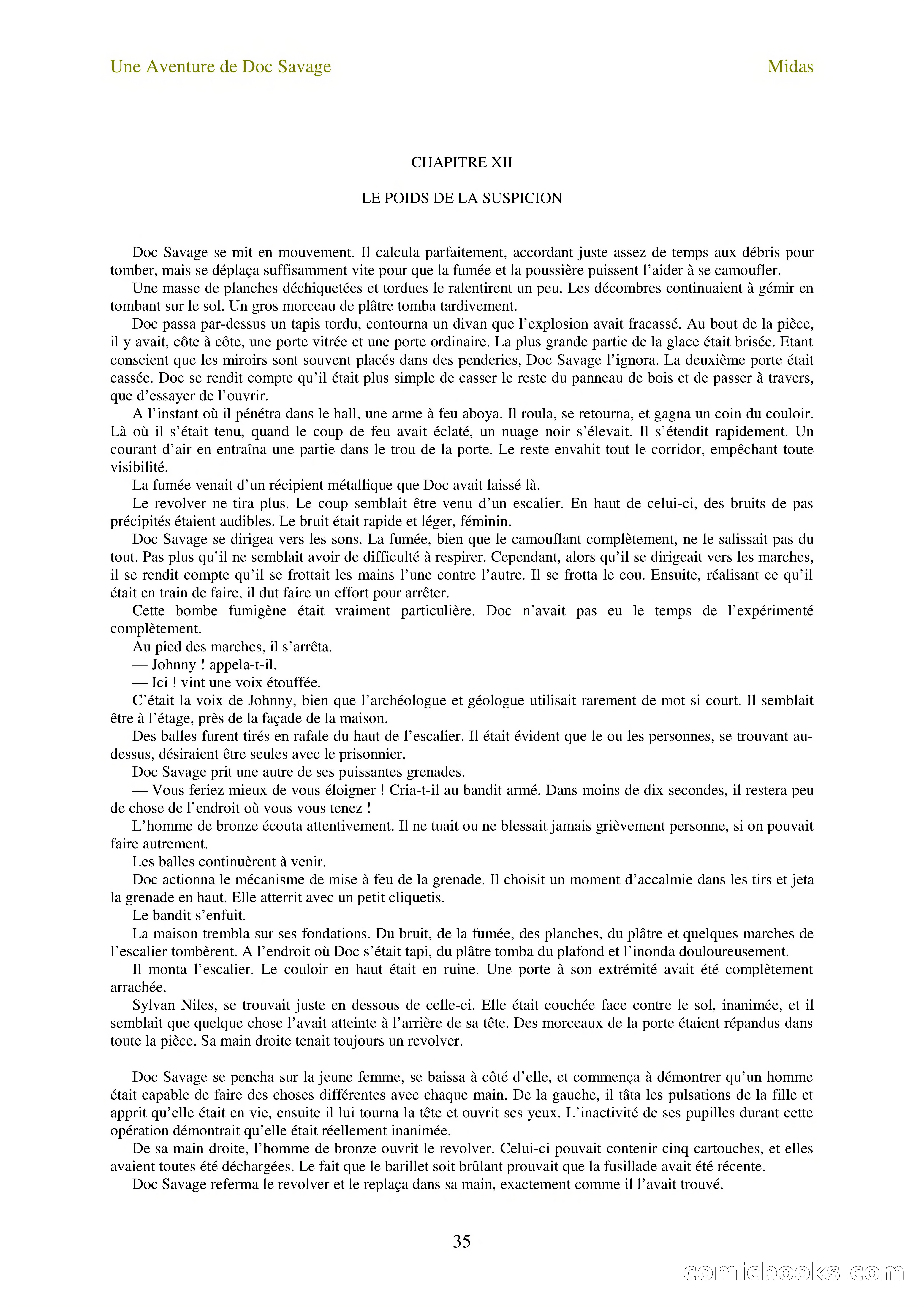 Doc Savage en français: L'homme Midas (The Midas Man) — page 37 of 68