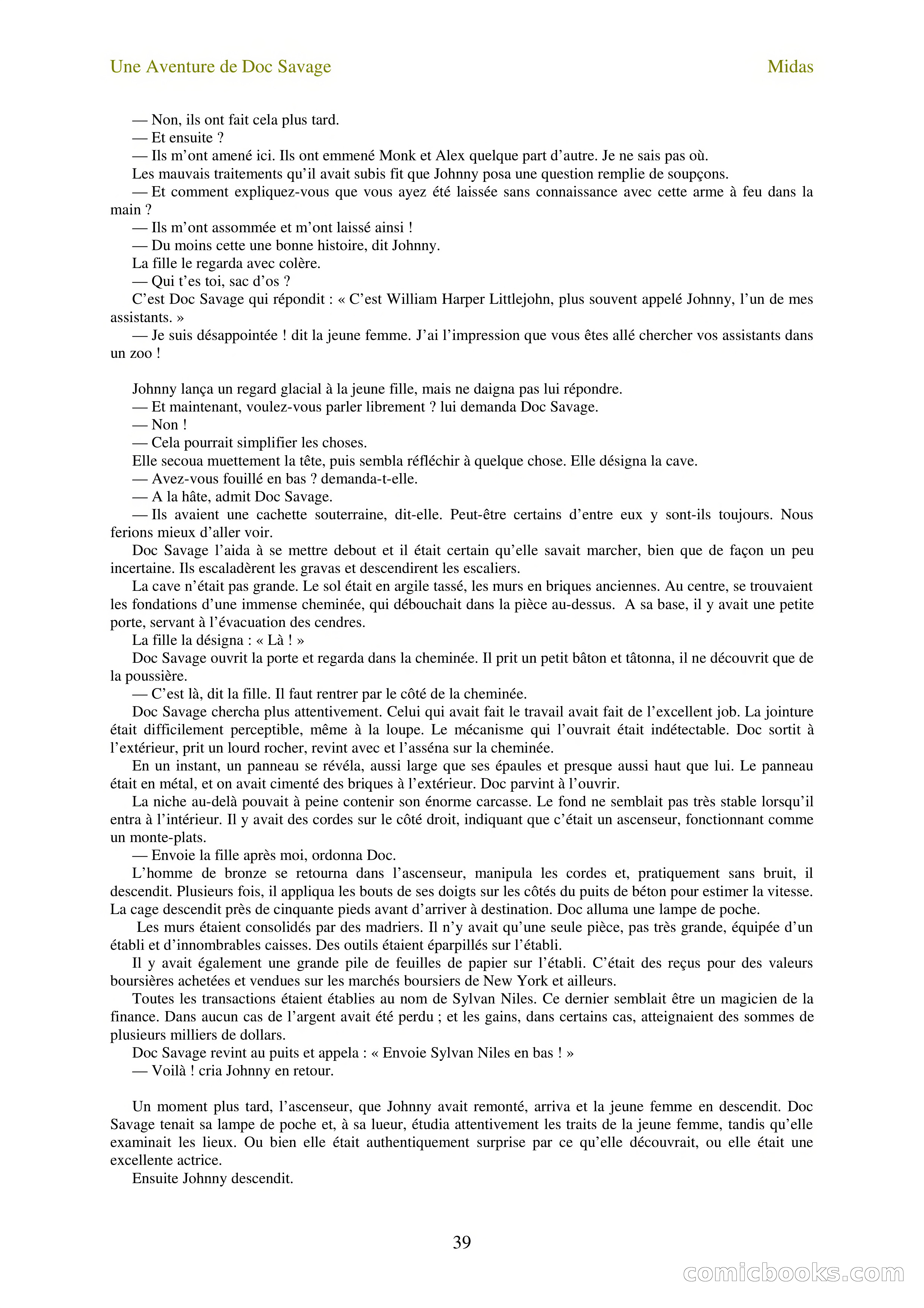 Doc Savage en français: L'homme Midas (The Midas Man) — page 41 of 68