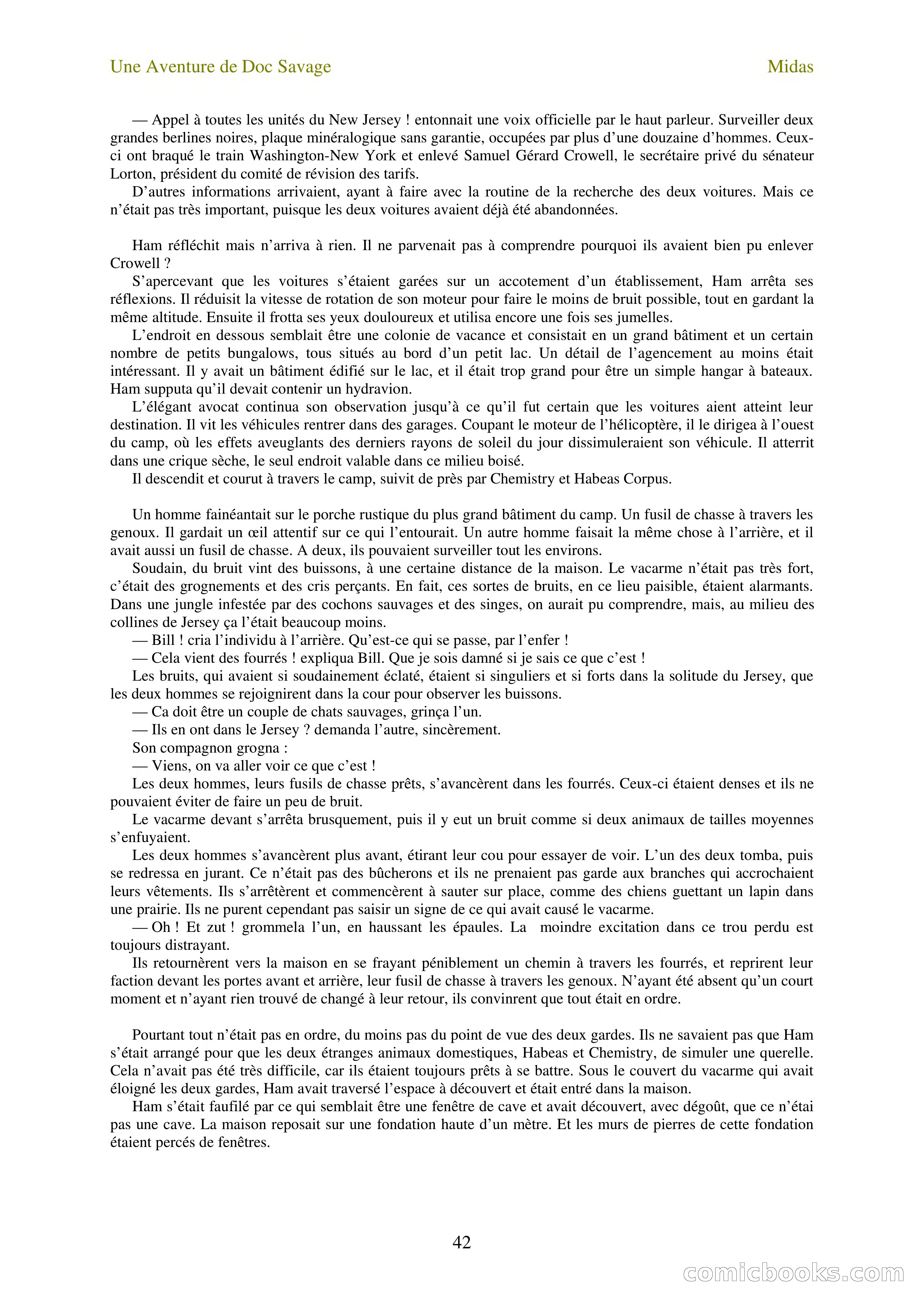 Doc Savage en français: L'homme Midas (The Midas Man) — page 44 of 68