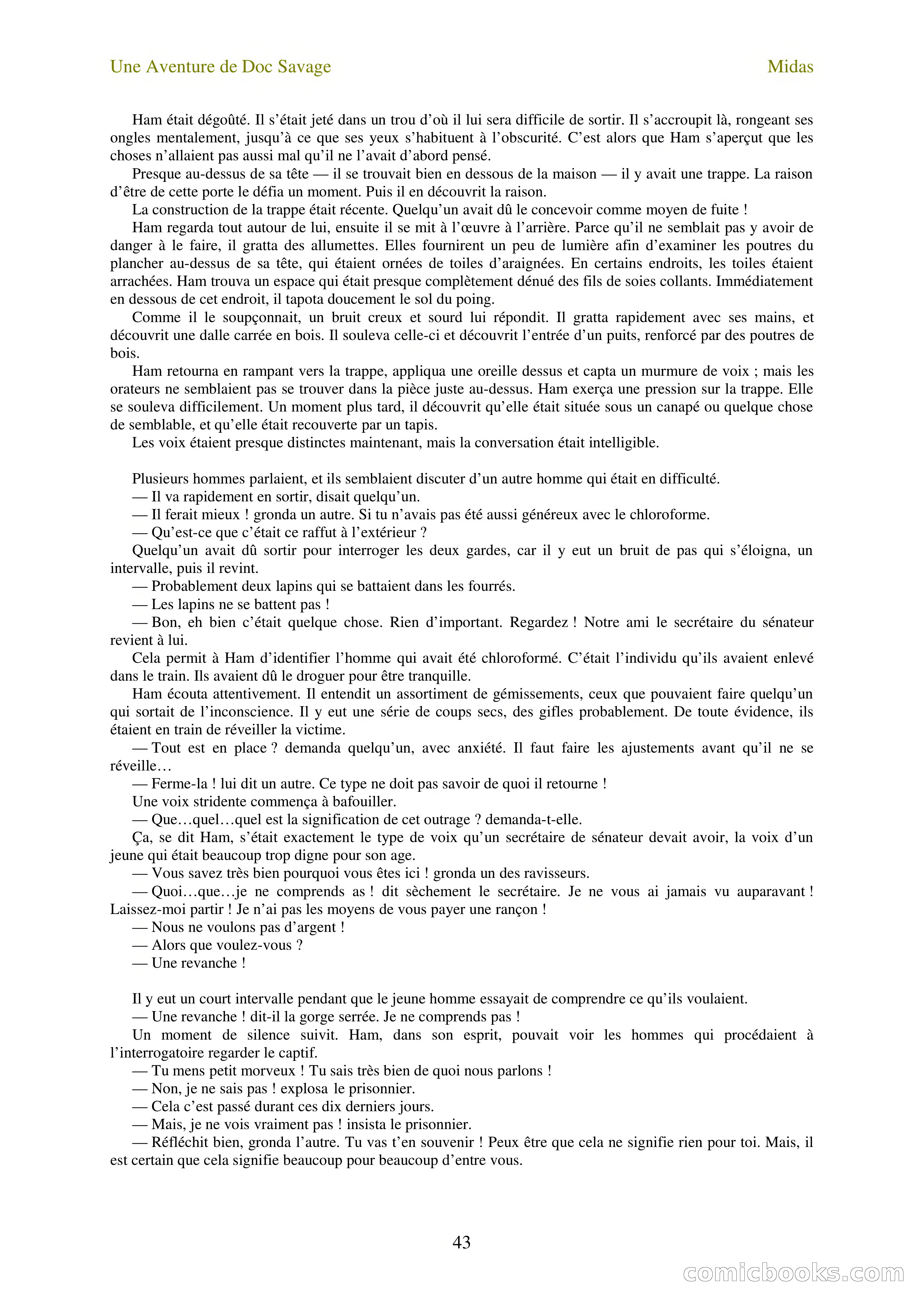 Doc Savage en français: L'homme Midas (The Midas Man) — page 45 of 68