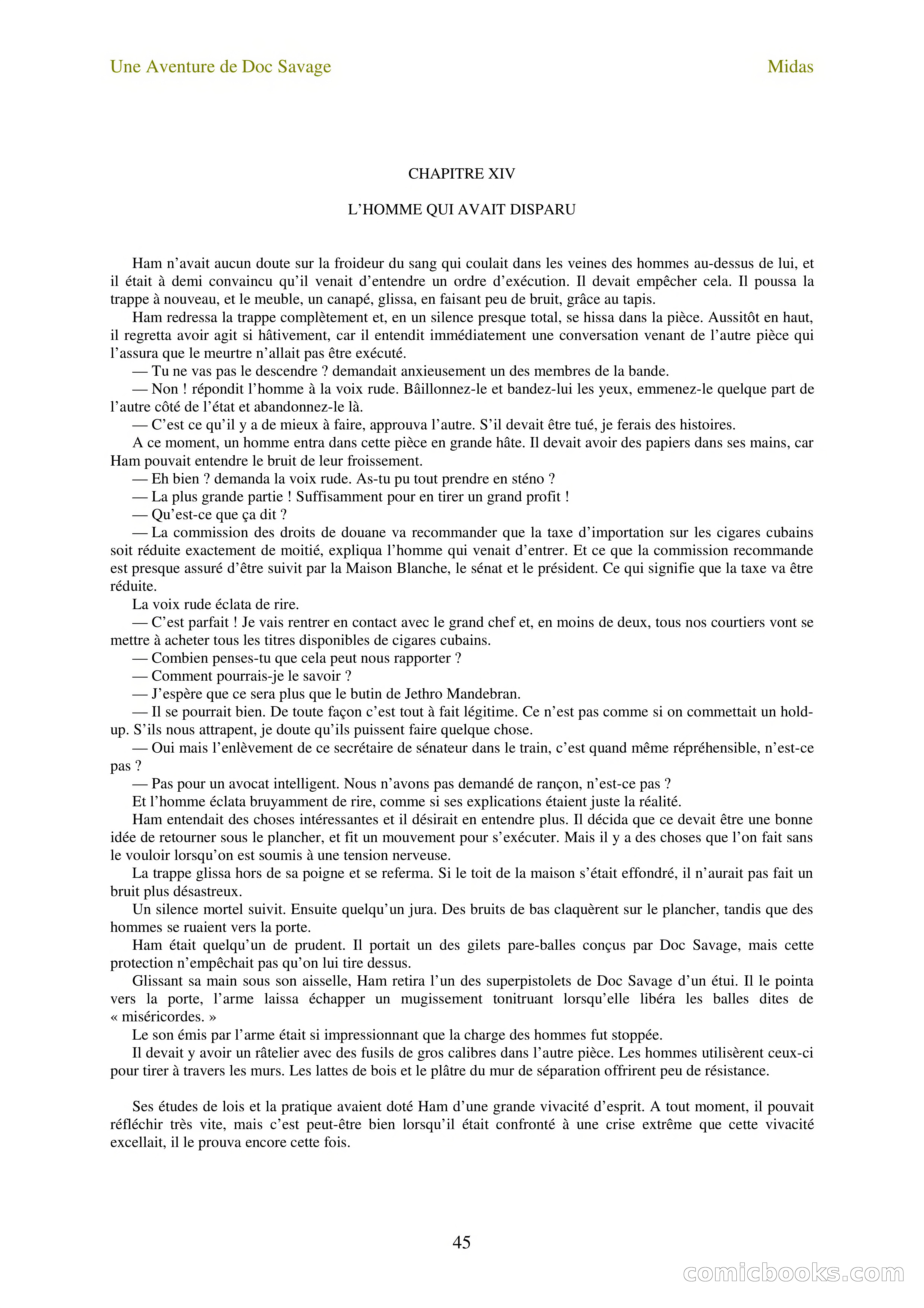 Doc Savage en français: L'homme Midas (The Midas Man) — page 47 of 68