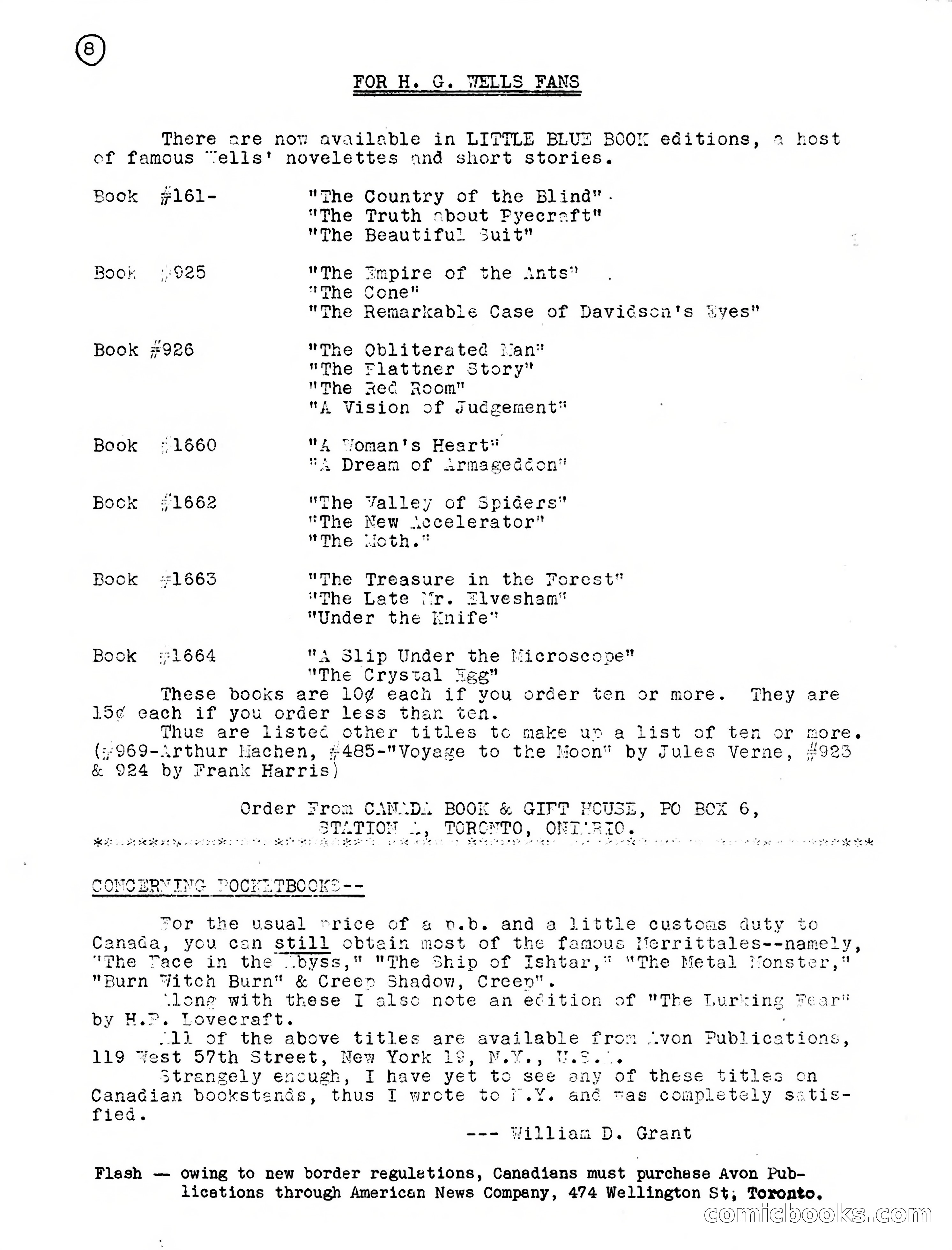 Macabre, Vol. 1, No. 1 — page 8 of 24