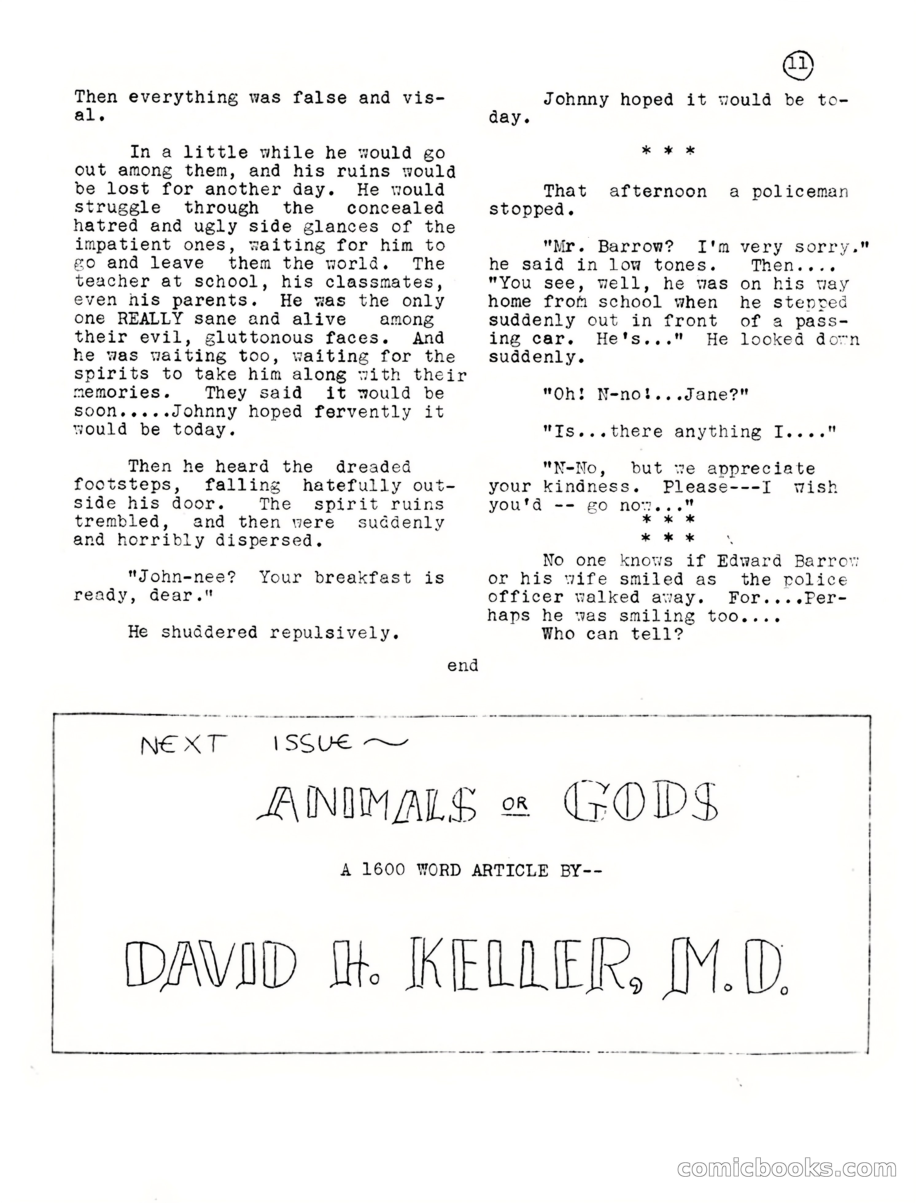 Macabre, Vol. 1, No. 1 — page 11 of 24