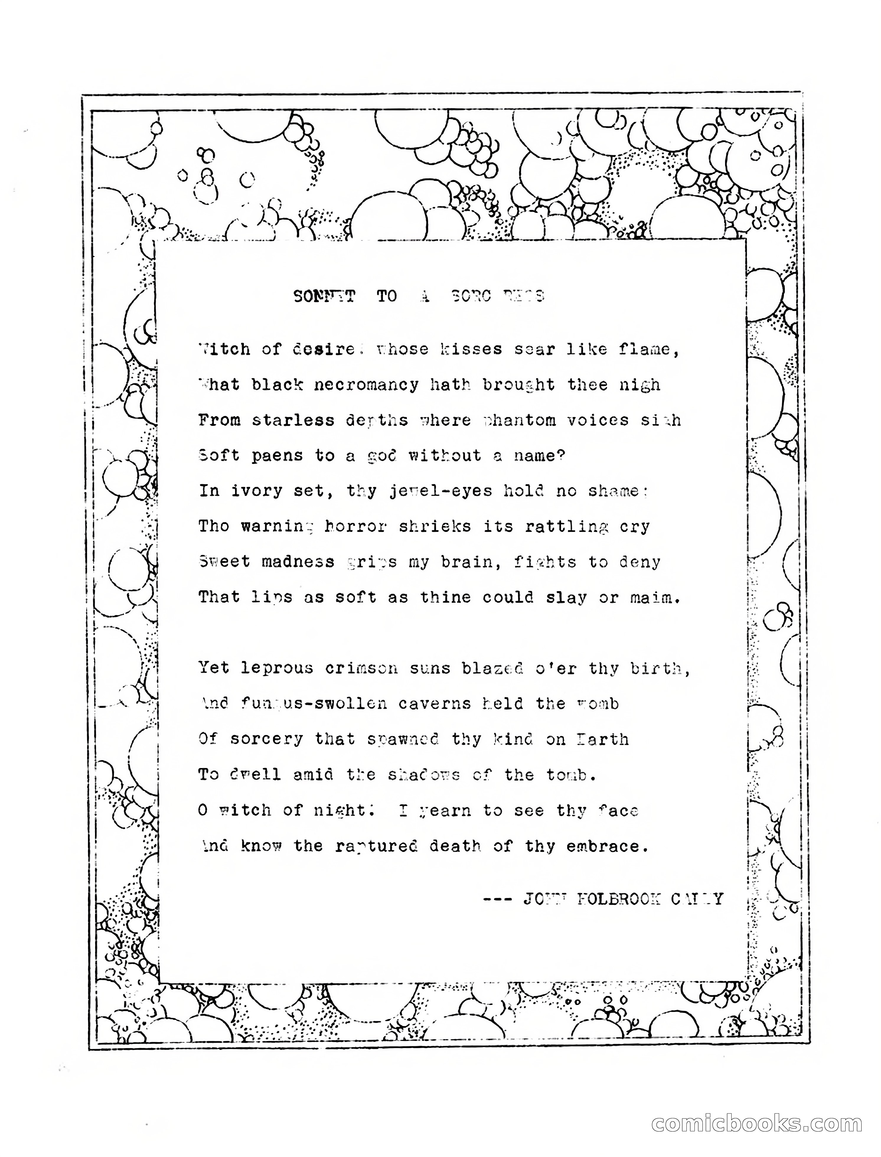 Macabre, Vol. 1, No. 1 — page 23 of 24