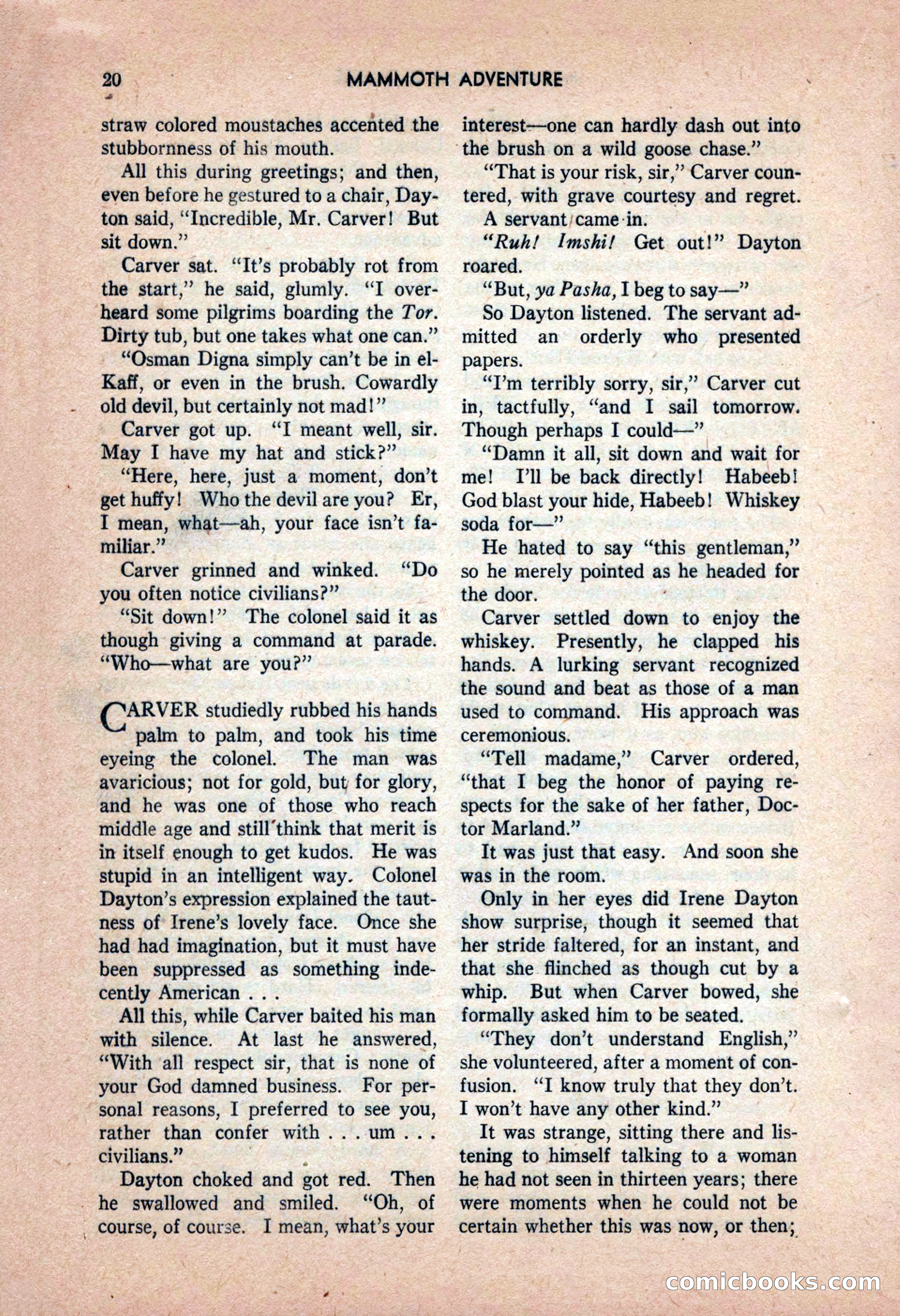 Mammoth Adventure, September 1946 — page 20 of 180
