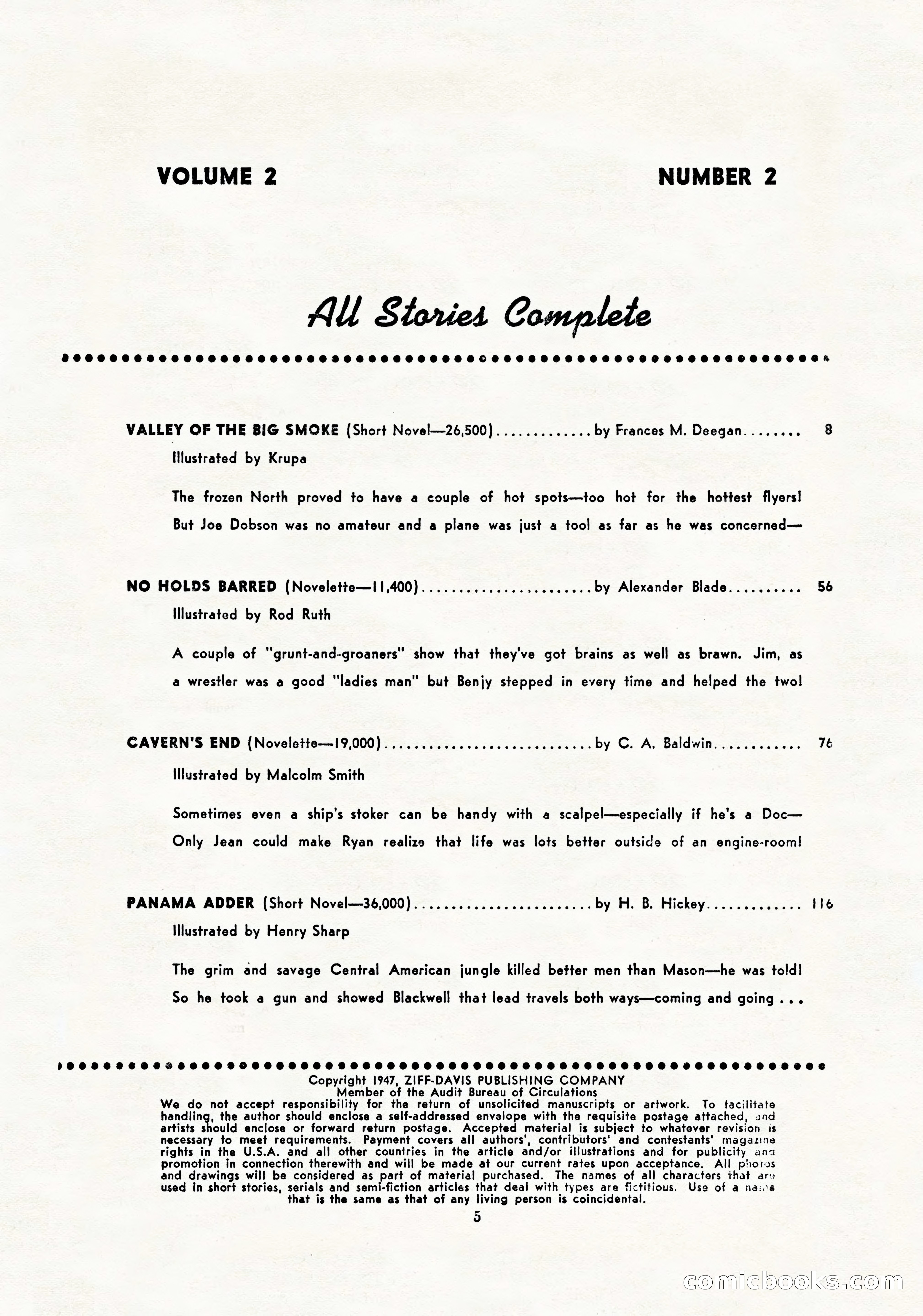 Mammoth Adventure, March 1947 — page 5 of 180