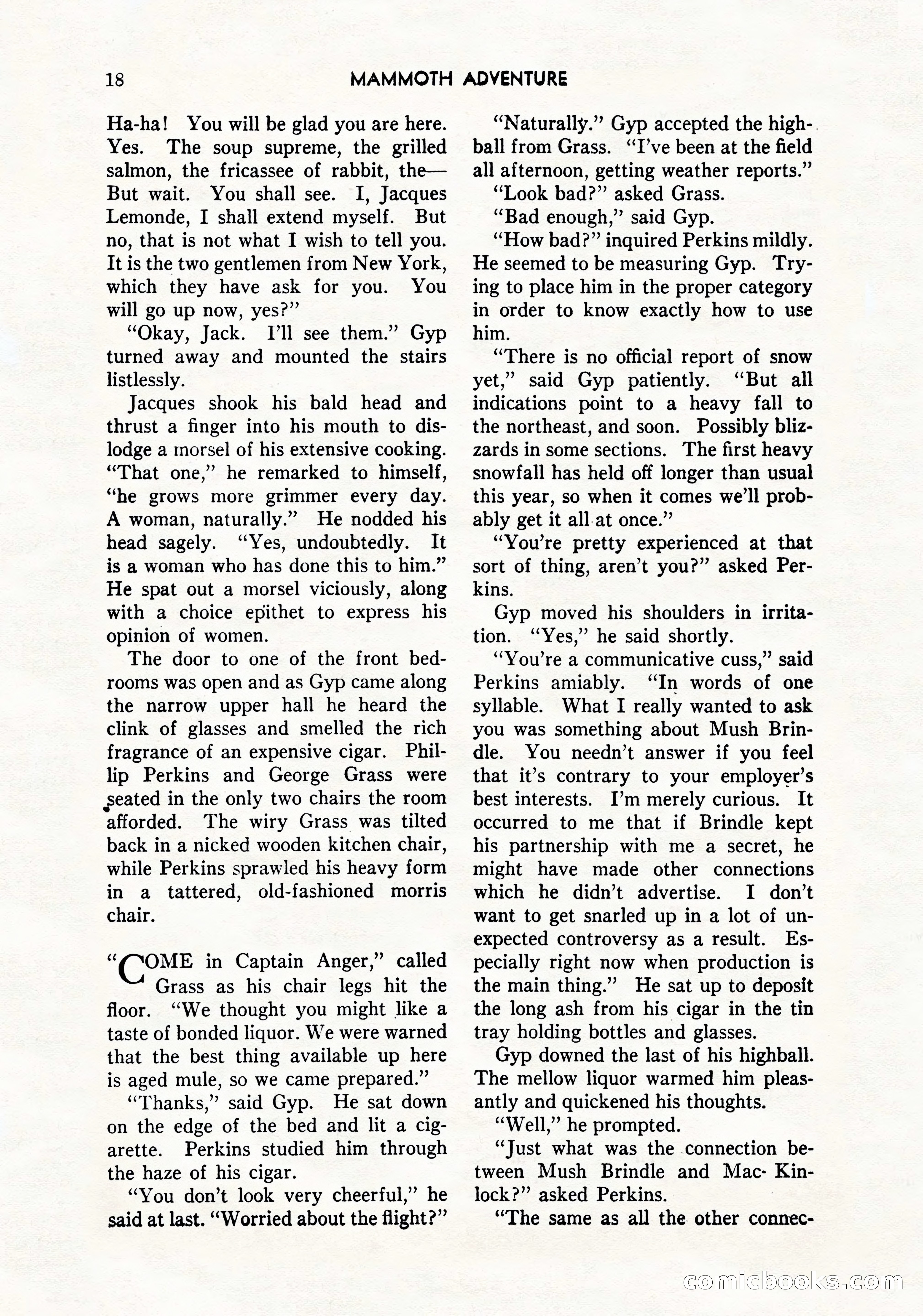 Mammoth Adventure, March 1947 — page 18 of 180