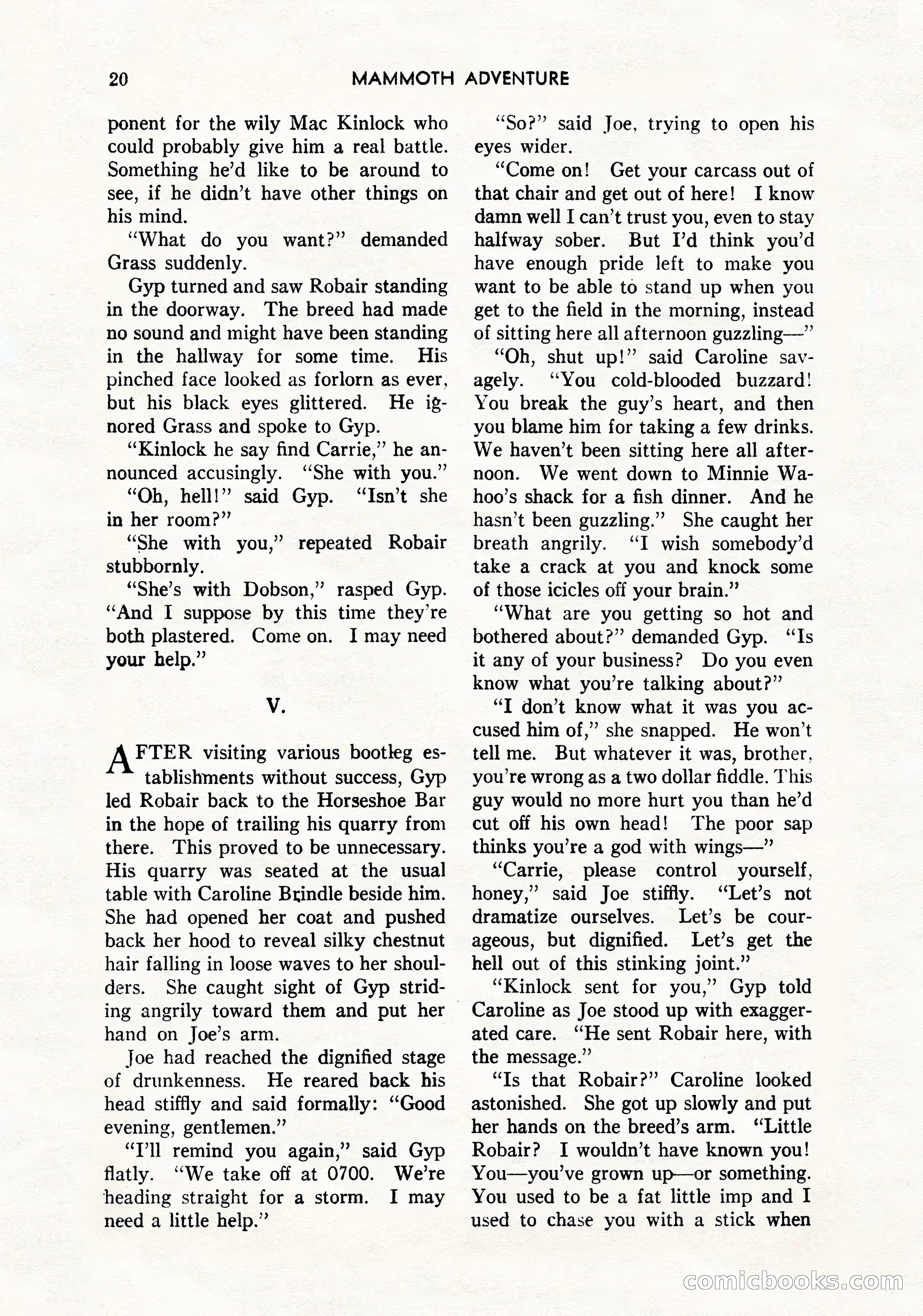 Mammoth Adventure, March 1947 — page 20 of 180