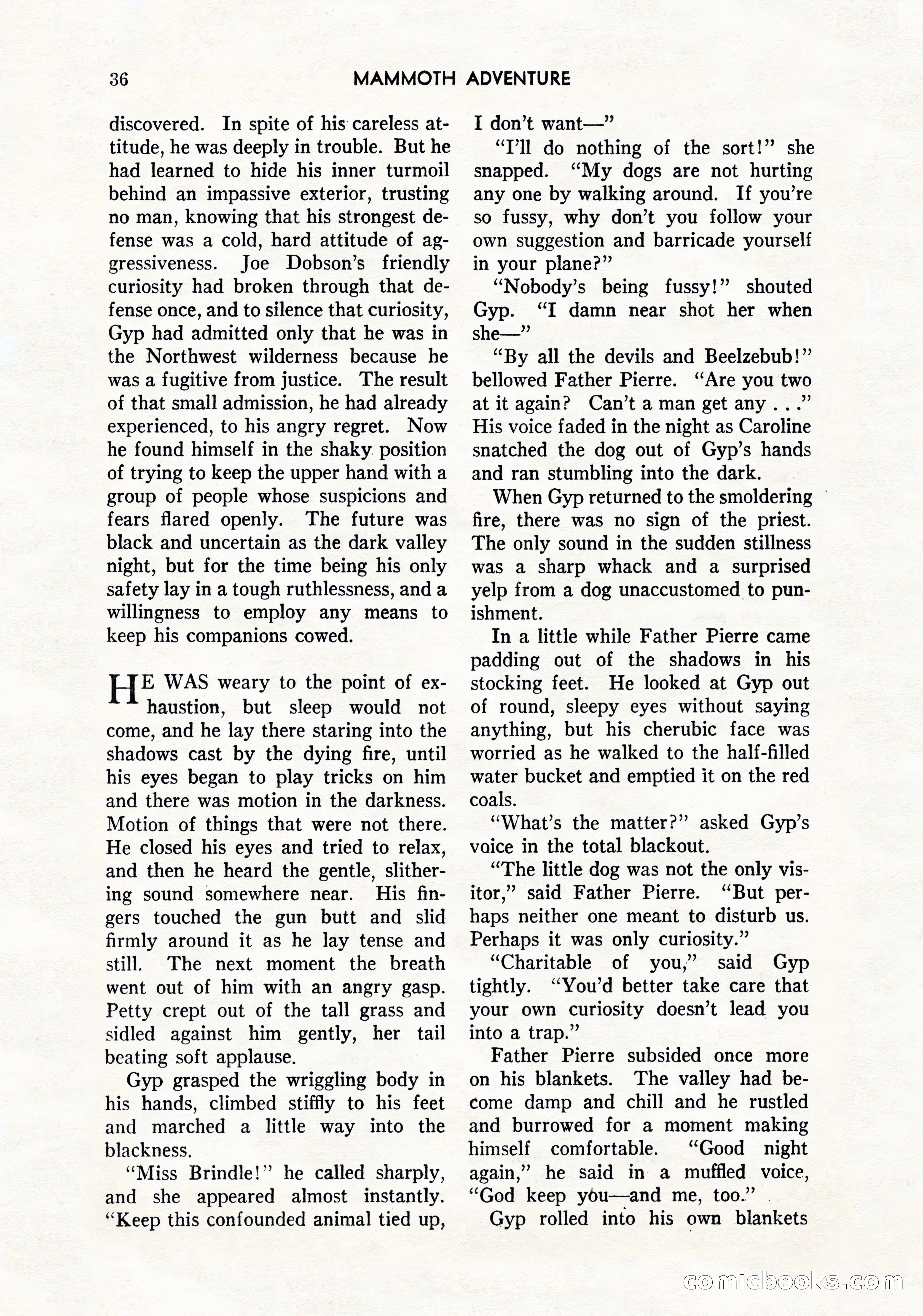 Mammoth Adventure, March 1947 — page 36 of 180