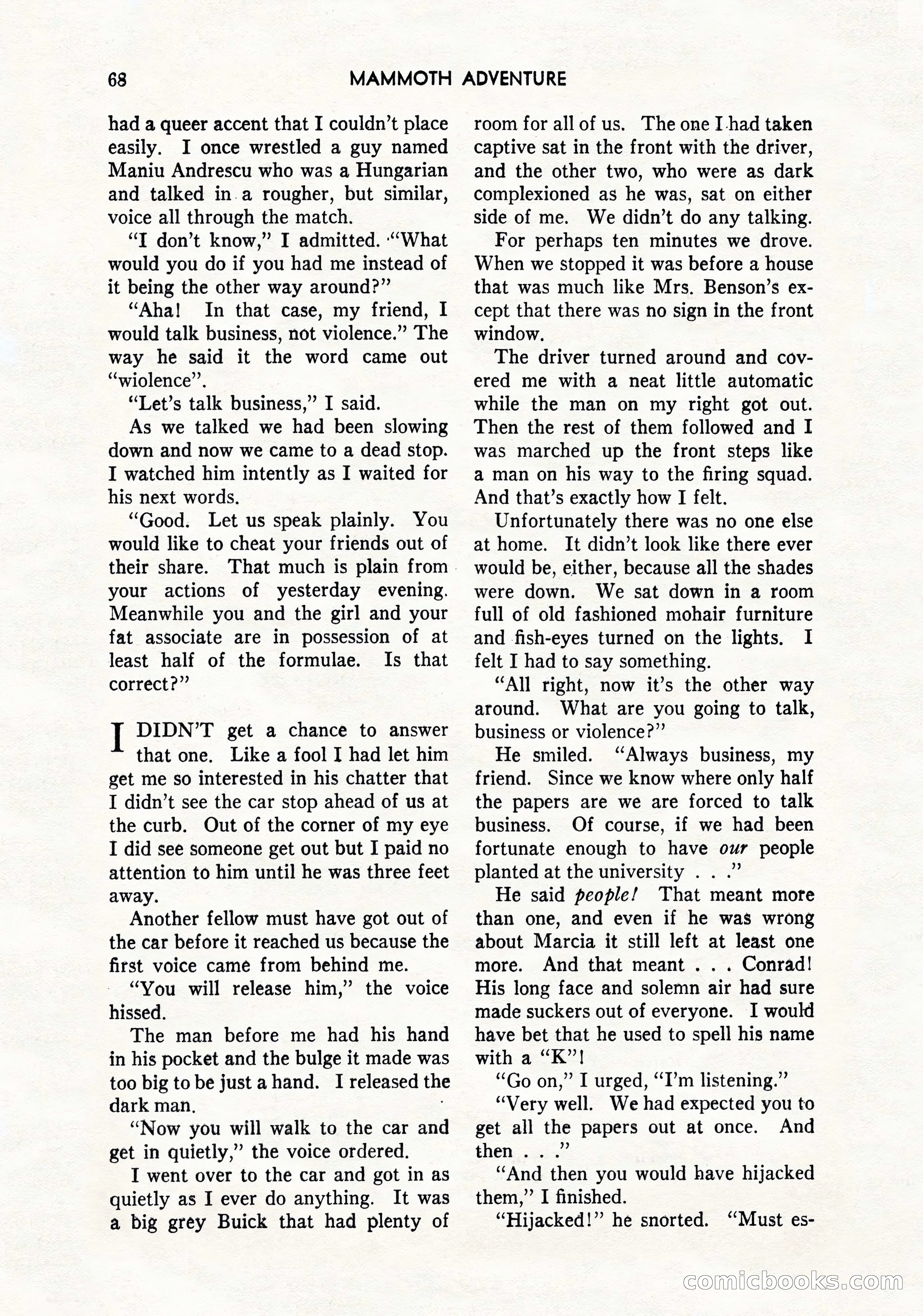 Mammoth Adventure, March 1947 — page 68 of 180