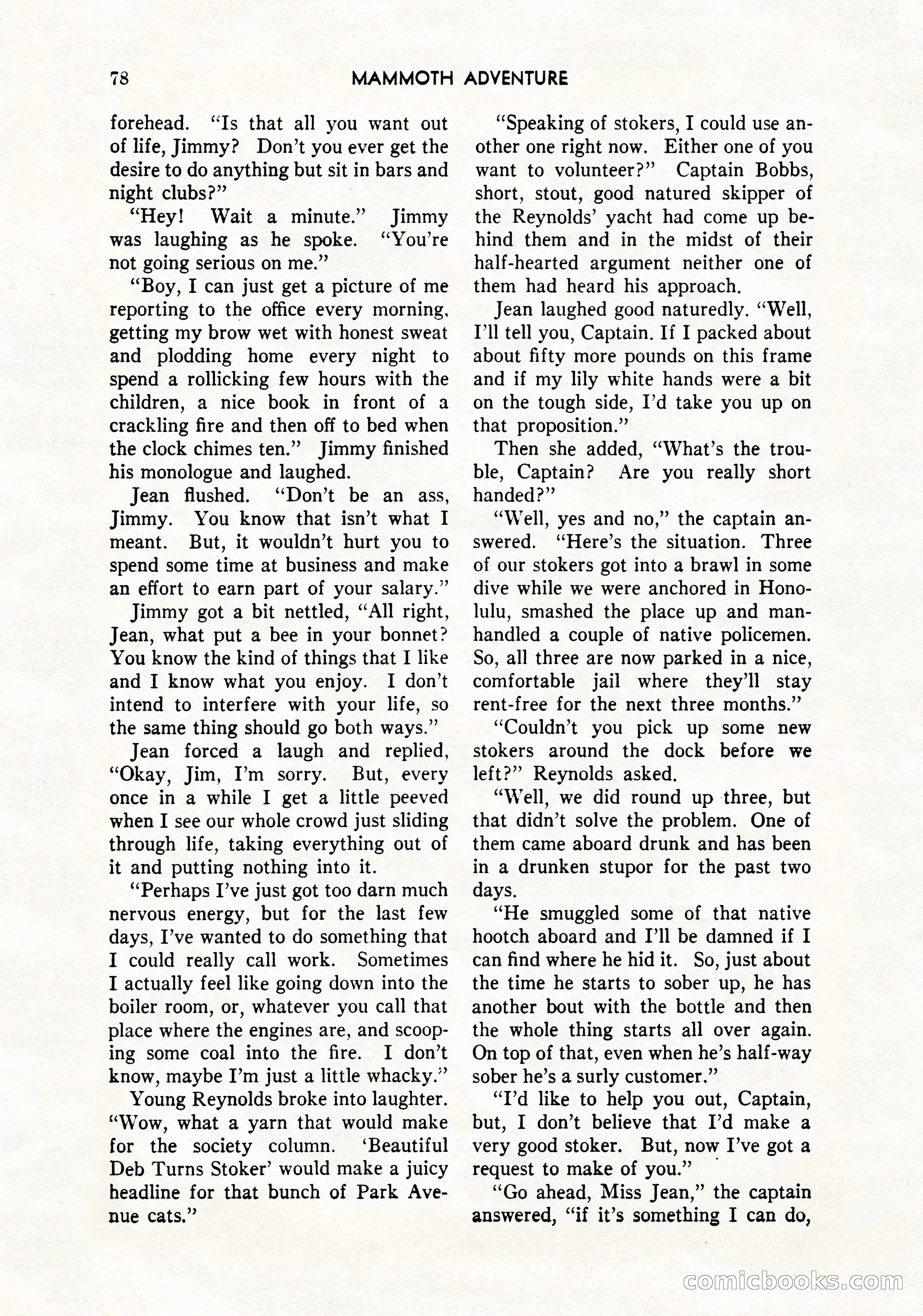 Mammoth Adventure, March 1947 — page 78 of 180