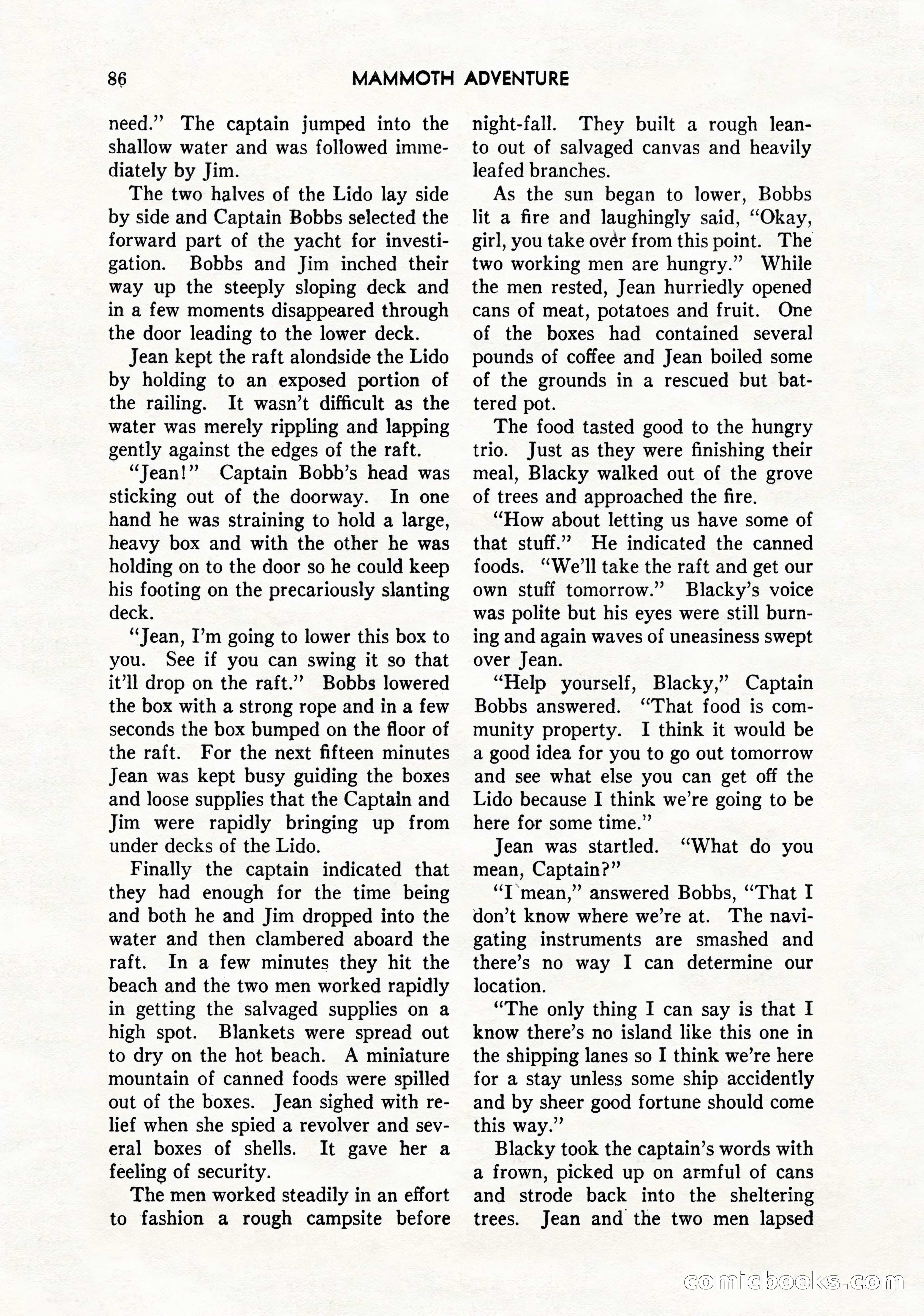 Mammoth Adventure, March 1947 — page 86 of 180