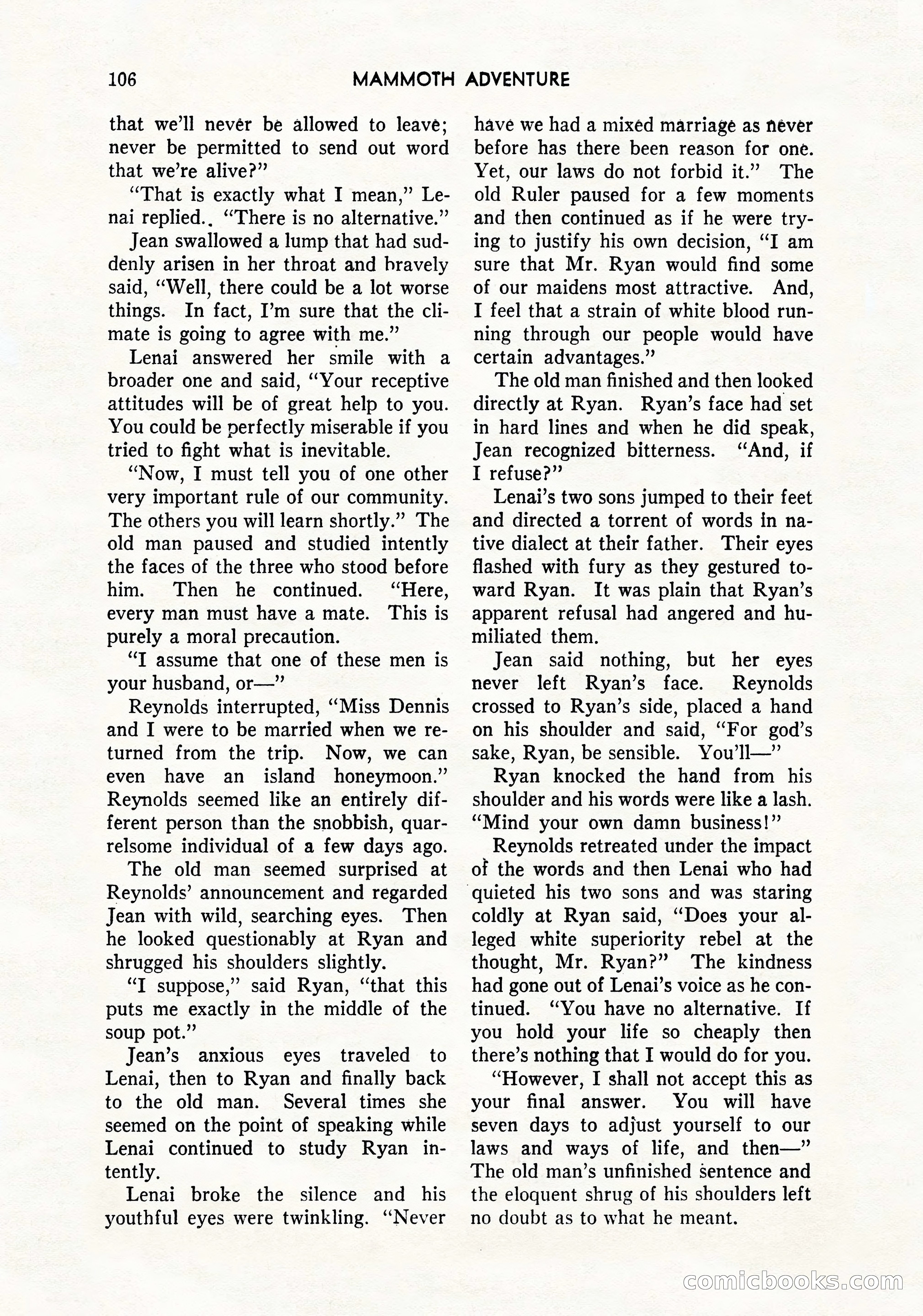 Mammoth Adventure, March 1947 — page 106 of 180