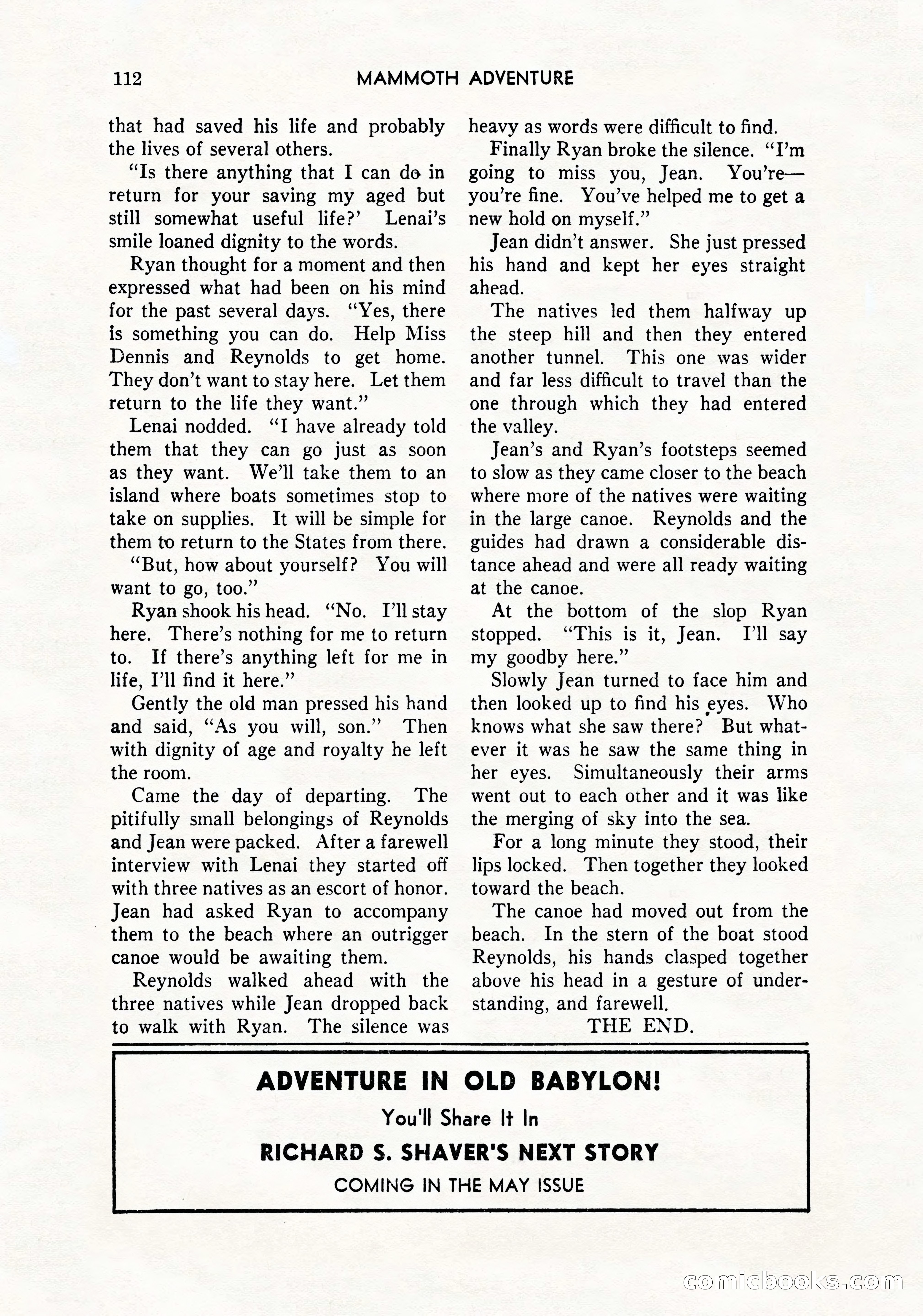 Mammoth Adventure, March 1947 — page 112 of 180