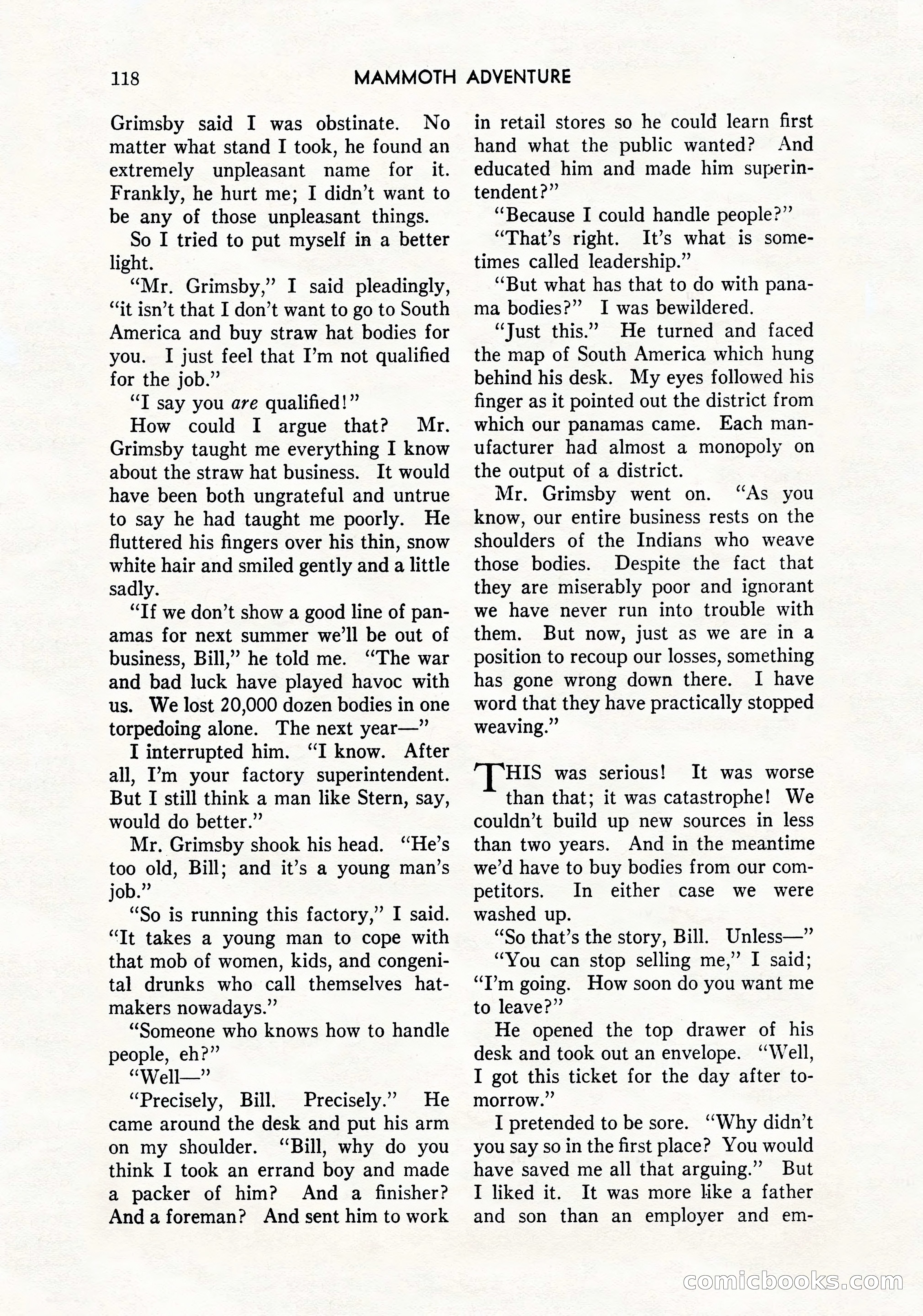Mammoth Adventure, March 1947 — page 118 of 180