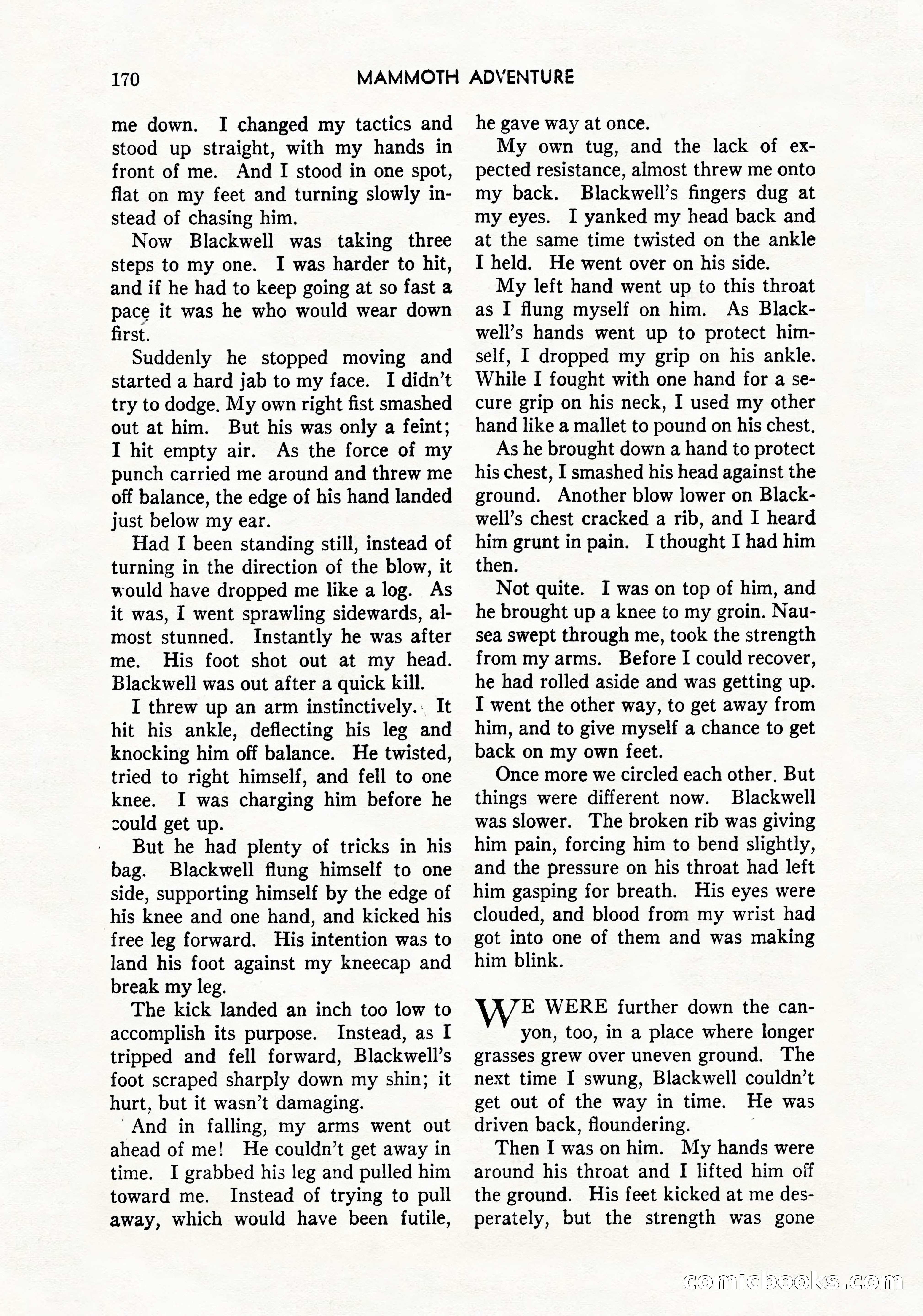 Mammoth Adventure, March 1947 — page 170 of 180